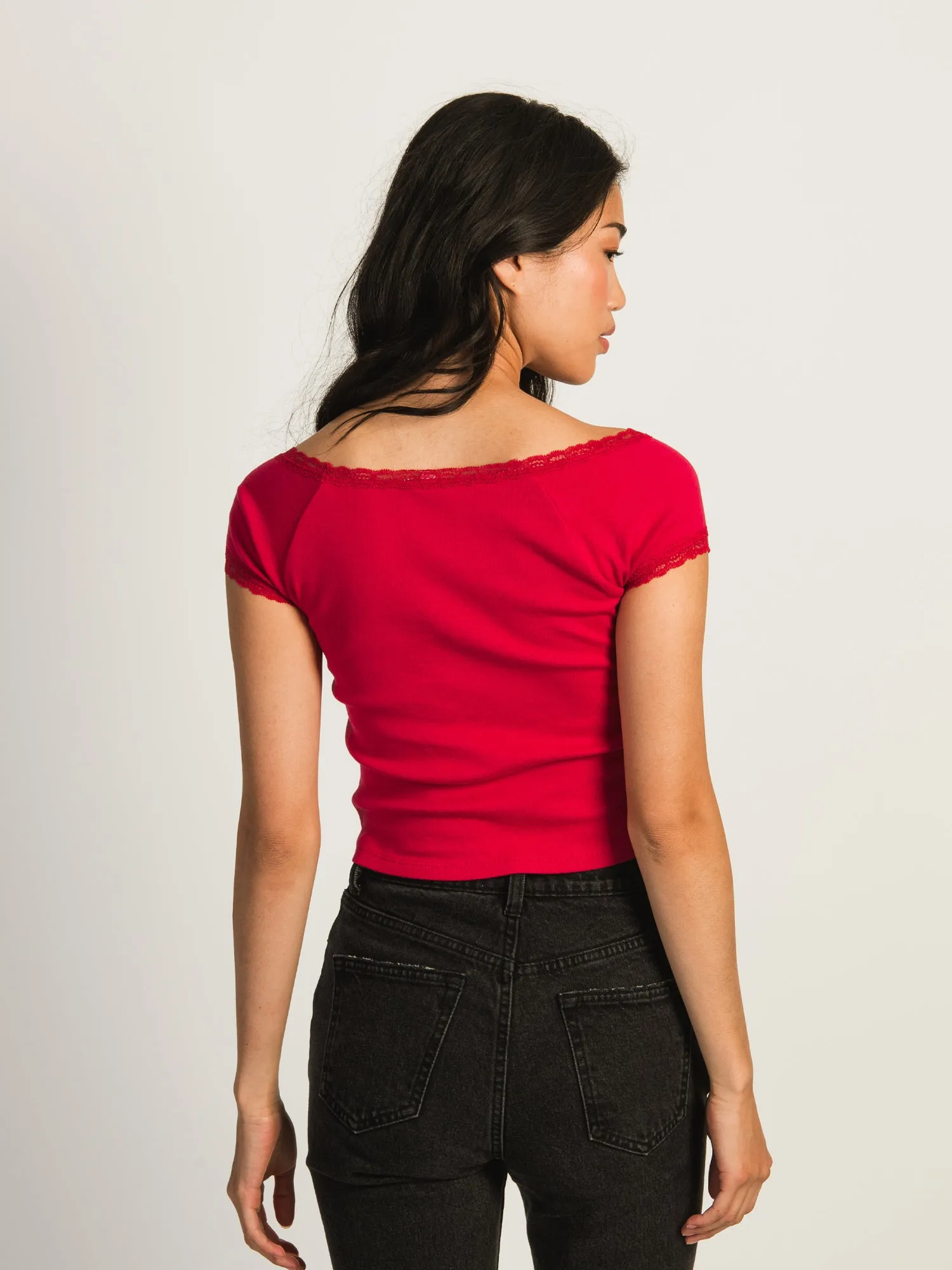 HARLOW BRITTANY TEE - PORT sold by Harlow product image thumbnail 4