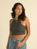 HARLOW HIGH NECK RACERBACK TANK TOP sold by Harlow