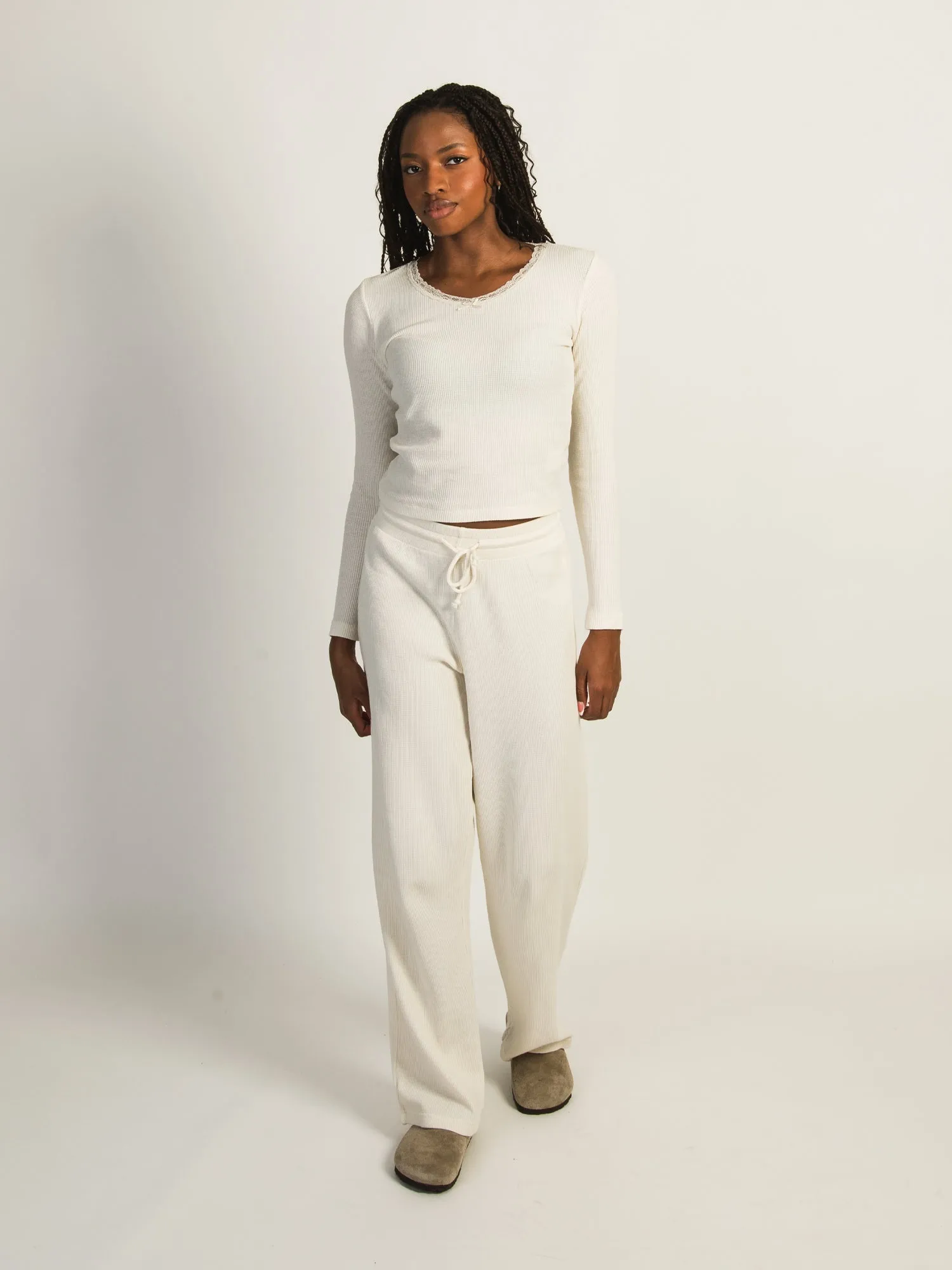 HARLOW WINNIE LOUNGE PANT - OFF WHITE sold by Harlow product image thumbnail 2