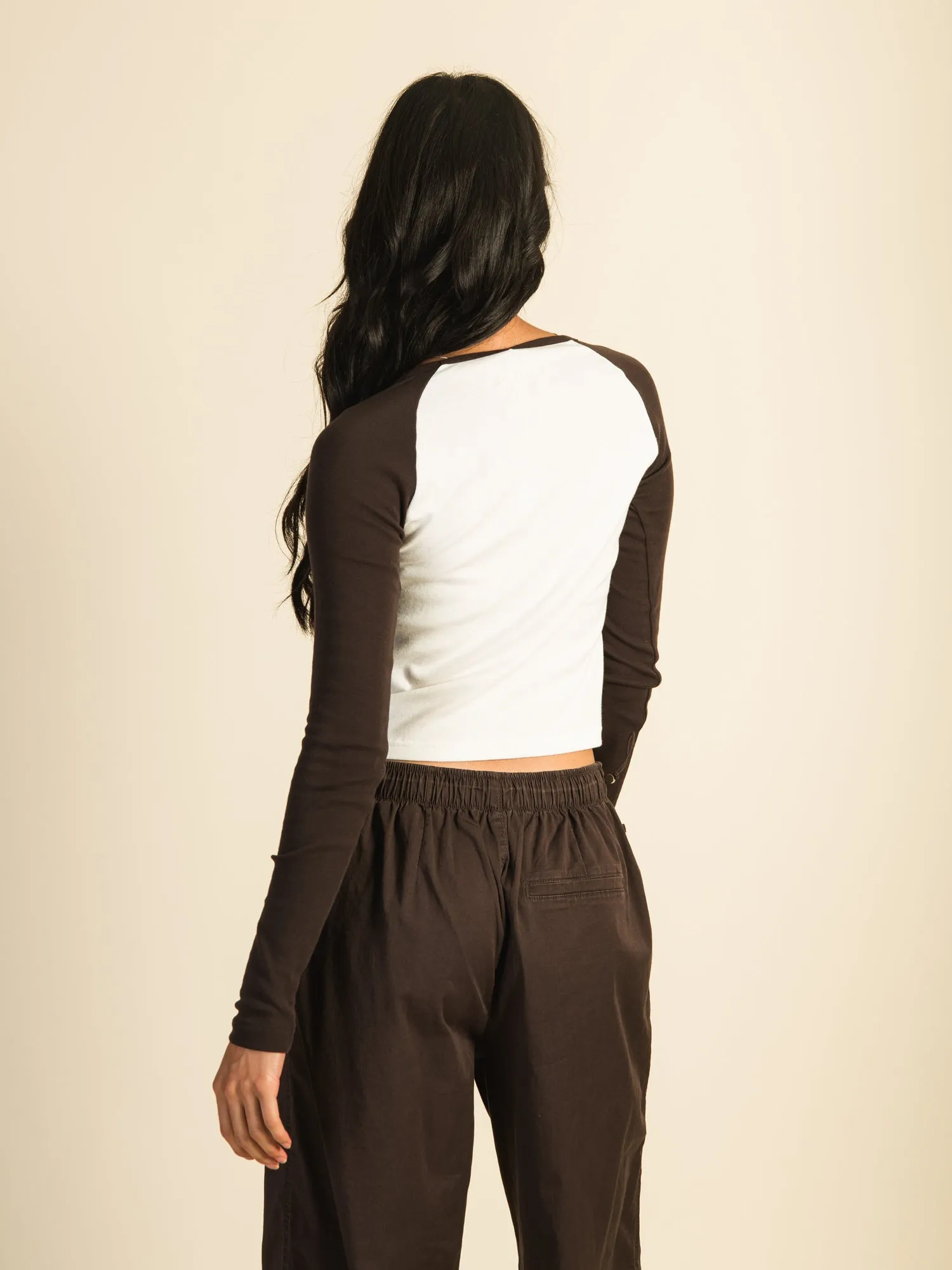 HARLOW BLAIR LONG SLEEVE RAGLAN - CREAM sold by Harlow product image thumbnail 5