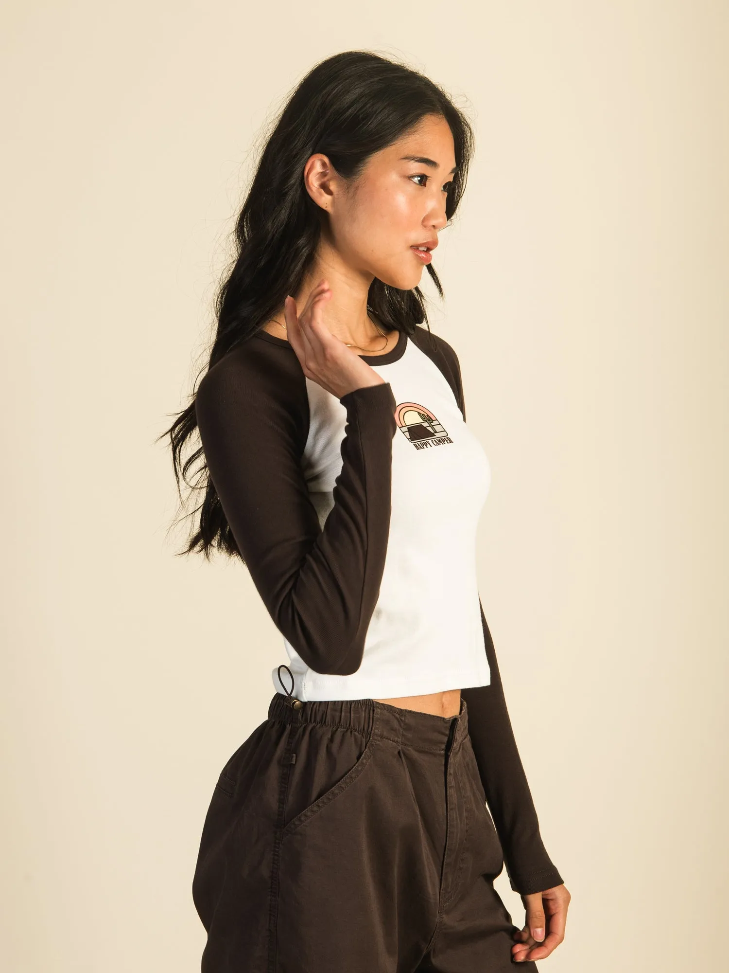 HARLOW BLAIR LONG SLEEVE RAGLAN - CREAM sold by Harlow product image thumbnail 4