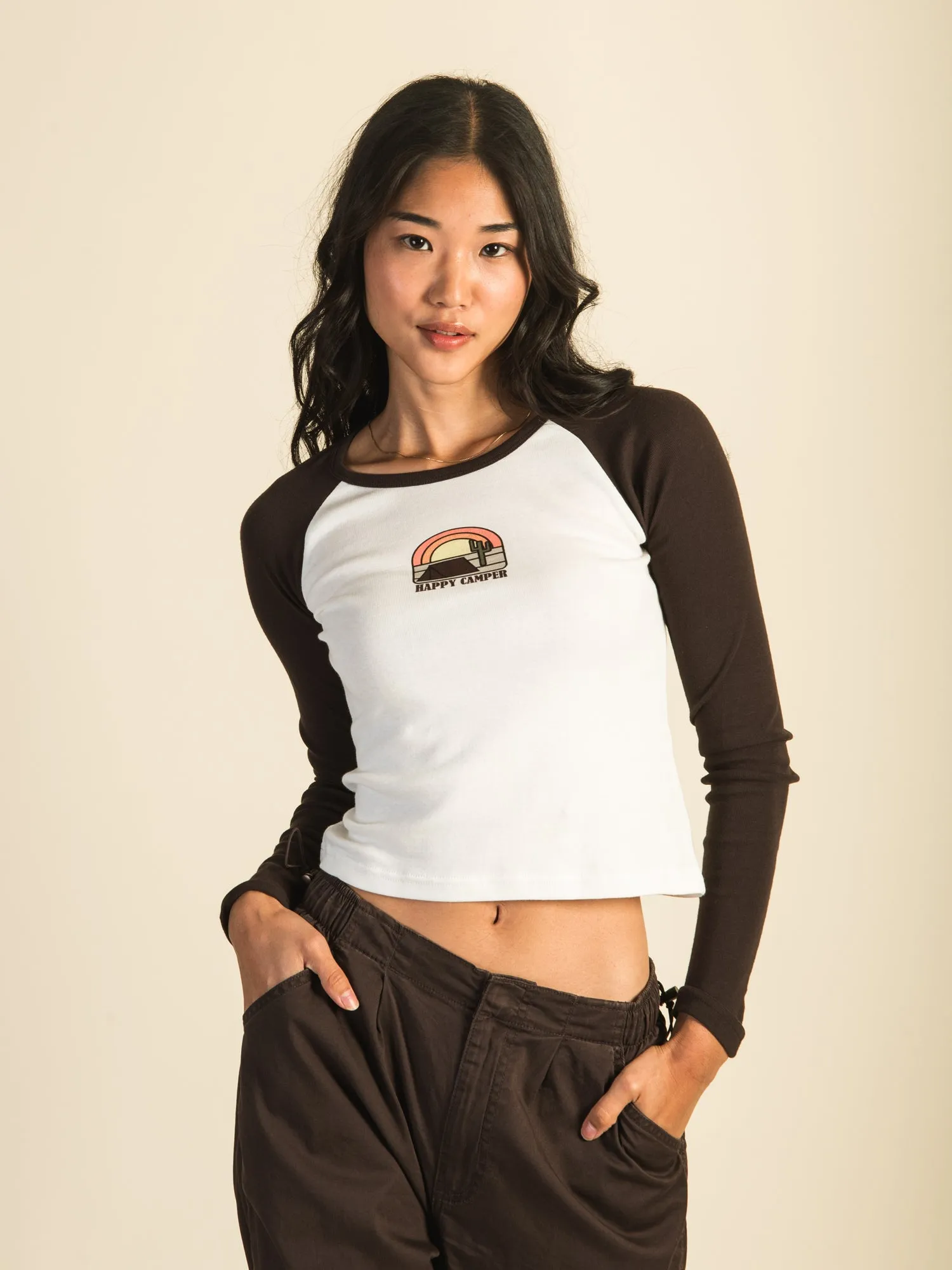 HARLOW BLAIR LONG SLEEVE RAGLAN - CREAM sold by Harlow product image thumbnail 3