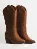 WOMENS HARLOW STASSIE COWBOY BOOTS - BROWN sold by Harlow