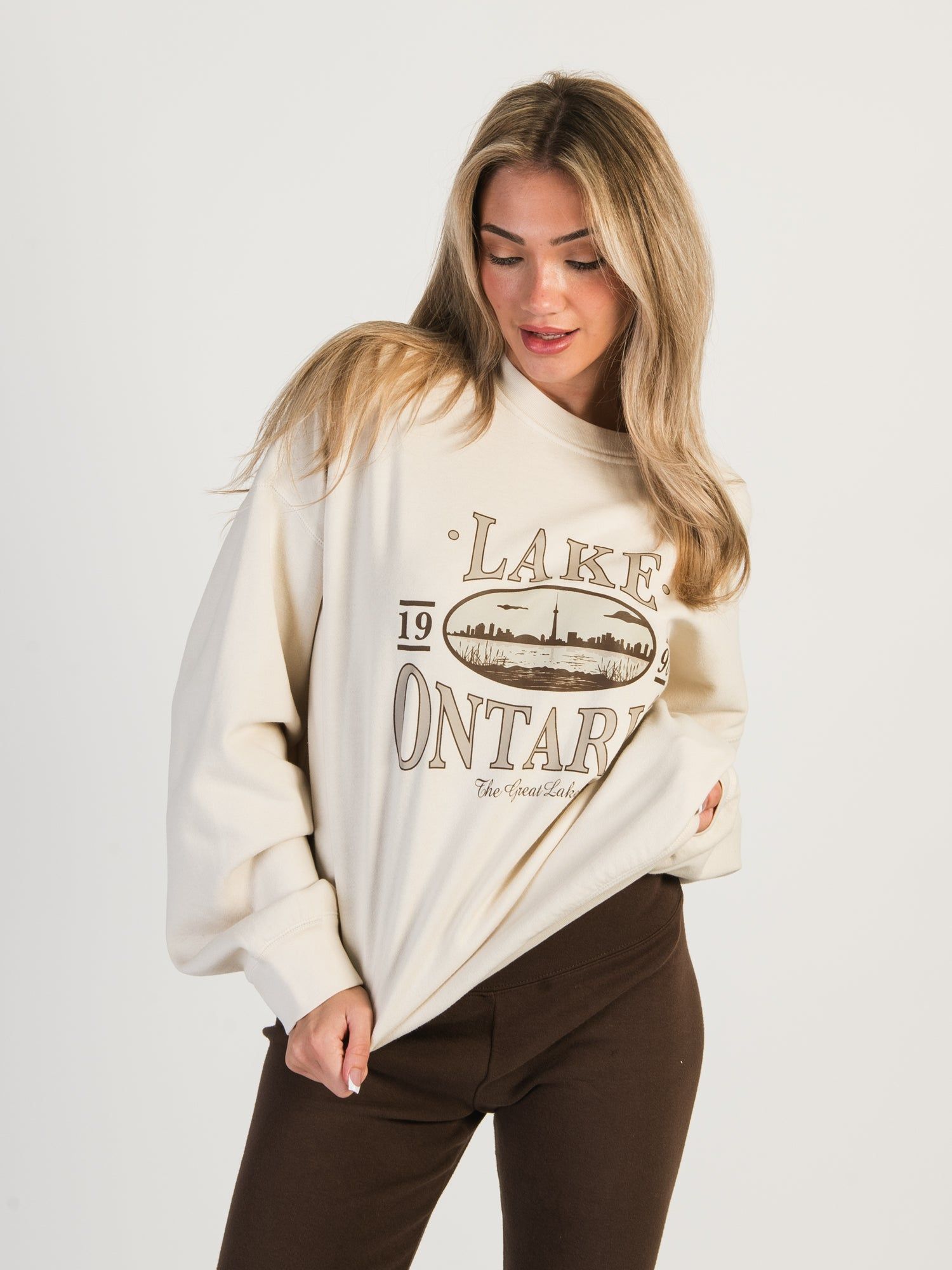 HARLOW MICHELLE PRINT FLEECE CREWNECK sold by Harlow product image thumbnail 4
