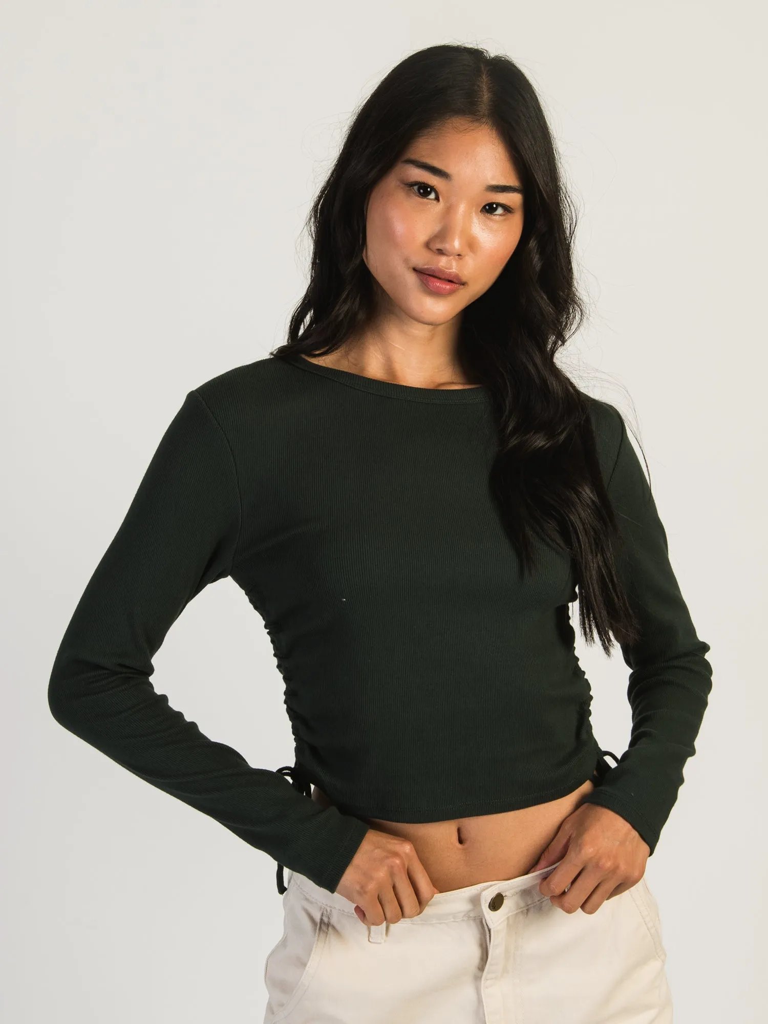 HARLOW RACHEL RUCHED LONG SLEEVE - FOREST sold by Harlow product image thumbnail 2