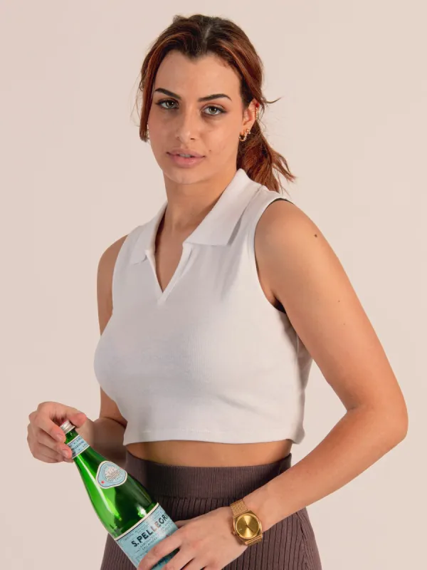 HARLOW NAOMI POLO TANK TOP sold by Harlow