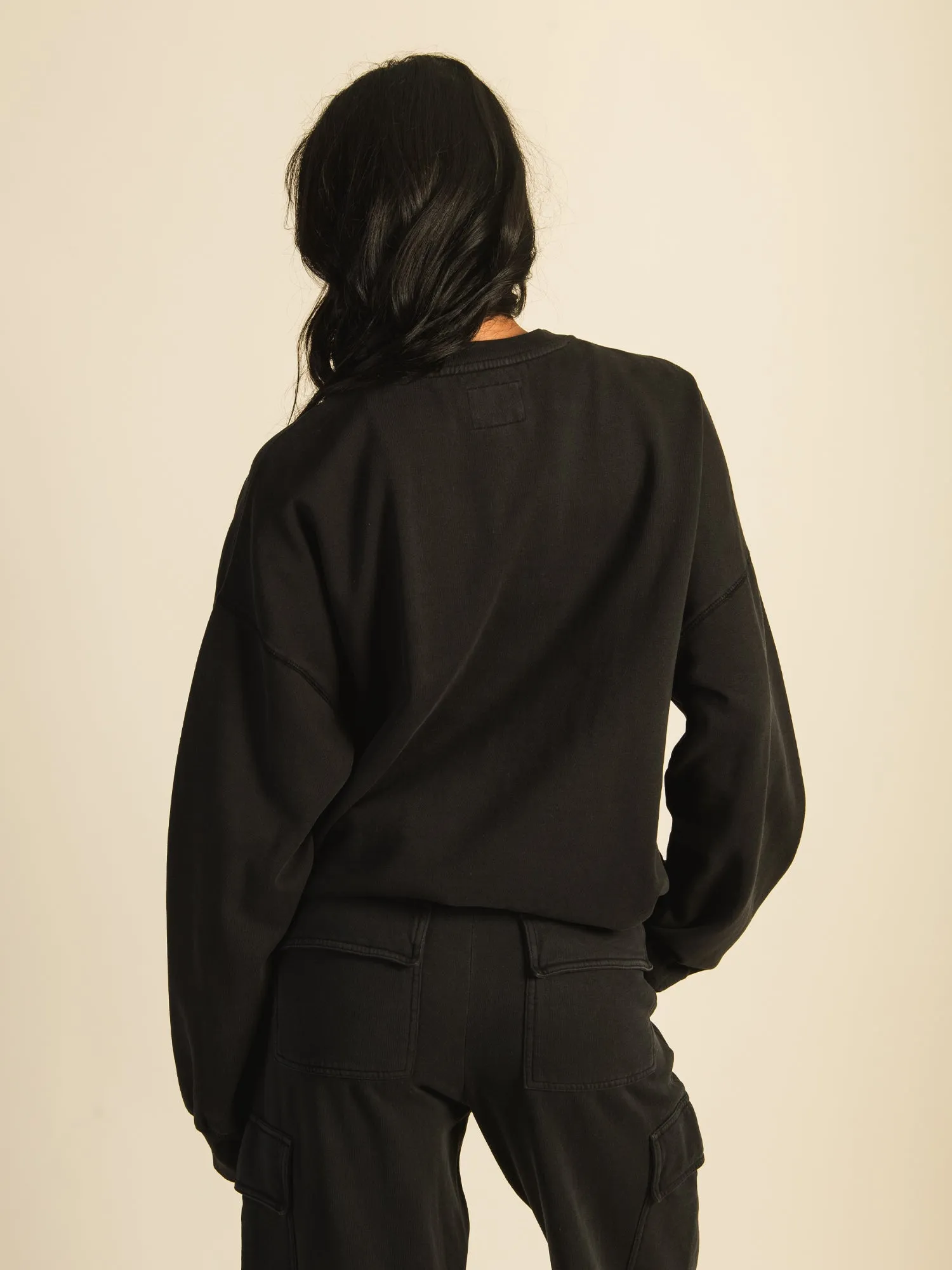 HARLOW MICHELLE PRINT CREW SWEATSHIRT - COAL sold by Harlow product image thumbnail 4