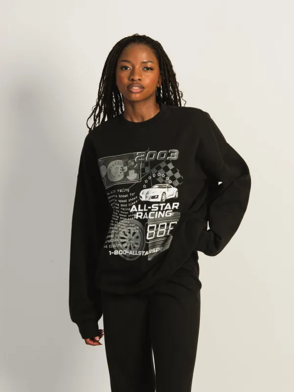HARLOW MICHELLE CREWNECK PRINT - ALL STAR RACING sold by Harlow