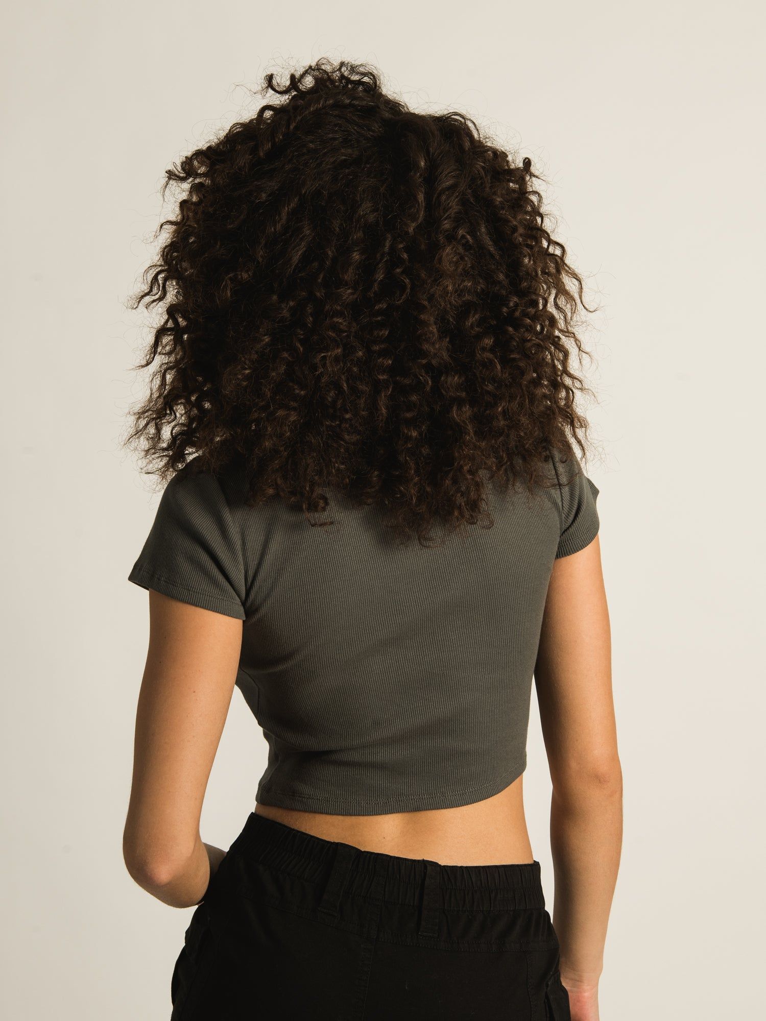 HARLOW RIBBED SOLID BABY TEE sold by Harlow product image thumbnail 3