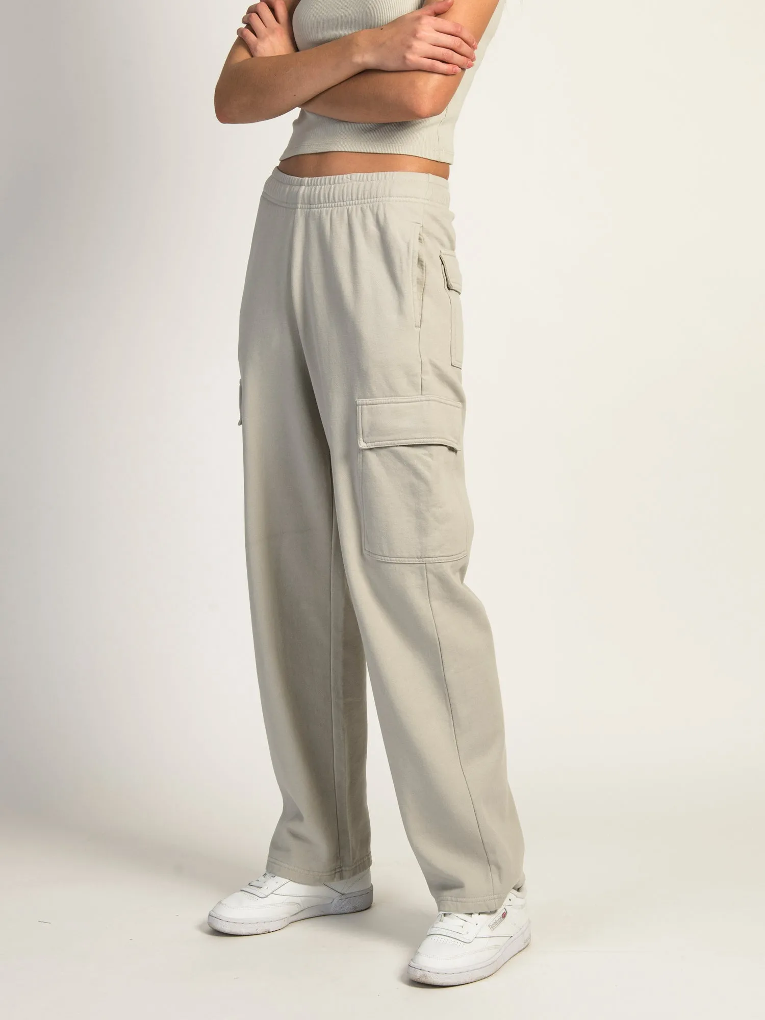 HARLOW ANDI CARGO SWEATPANTS - ROCK sold by Harlow product image thumbnail 3