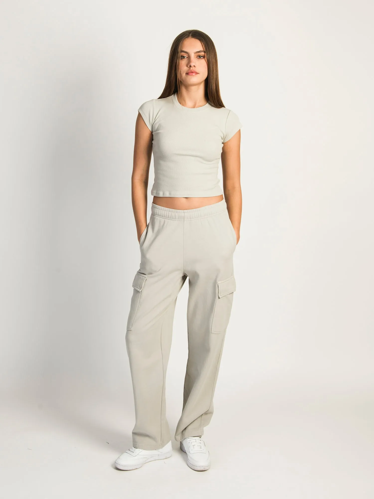 HARLOW ANDI CARGO SWEATPANTS - ROCK sold by Harlow product image thumbnail 2