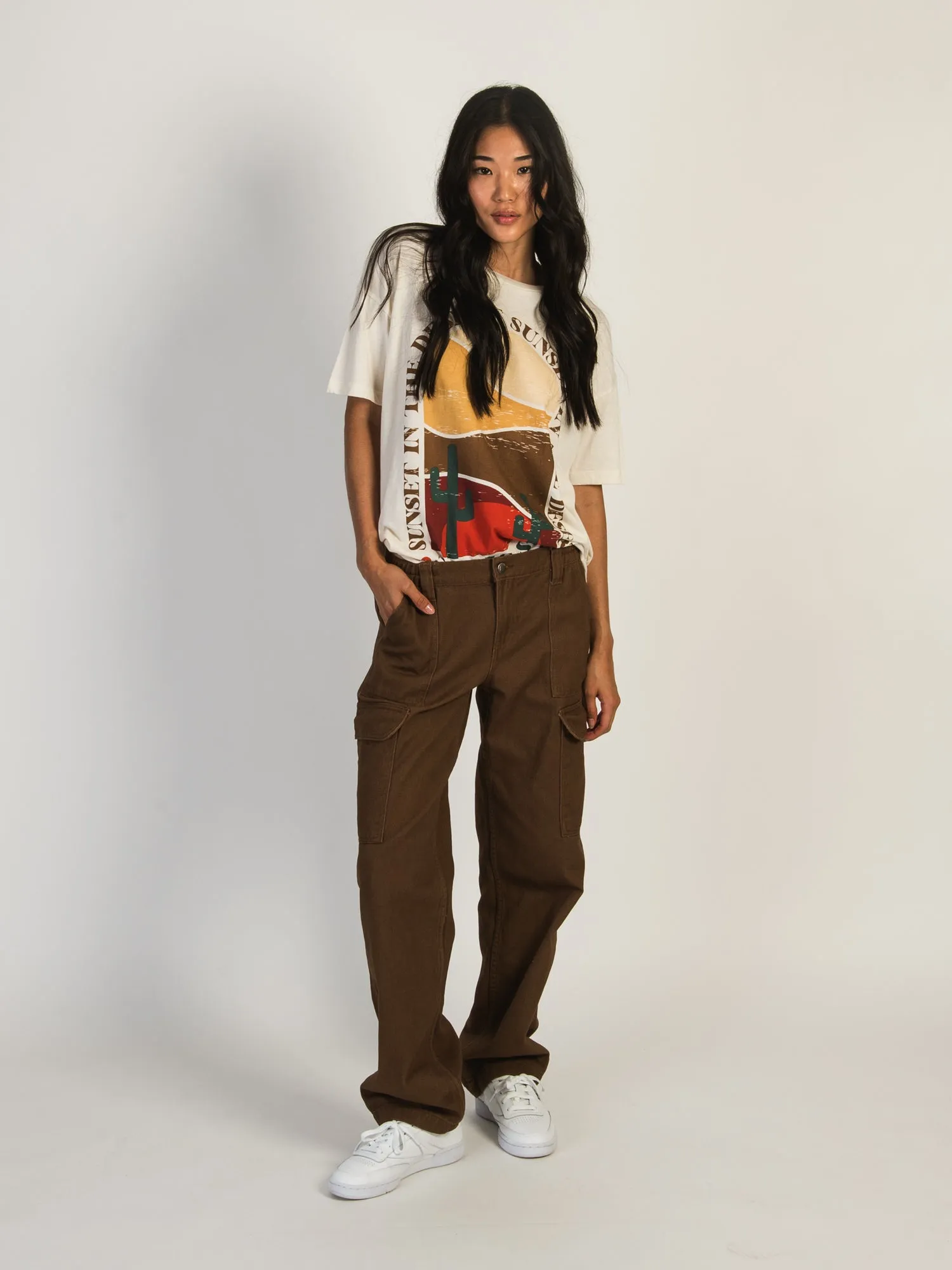 HARLOW LOW RISE CARGO PANT - CHOCOLATE sold by Harlow product image thumbnail 2