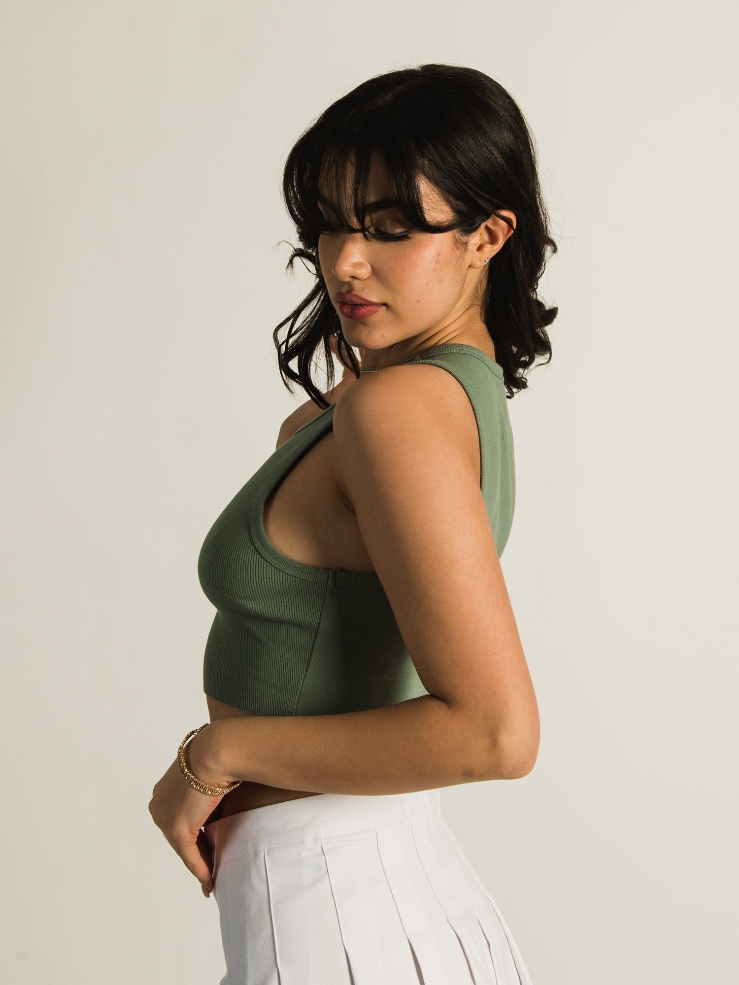 HARLOW HIGH NECK SOLID TANK TOP sold by Harlow product image thumbnail 5