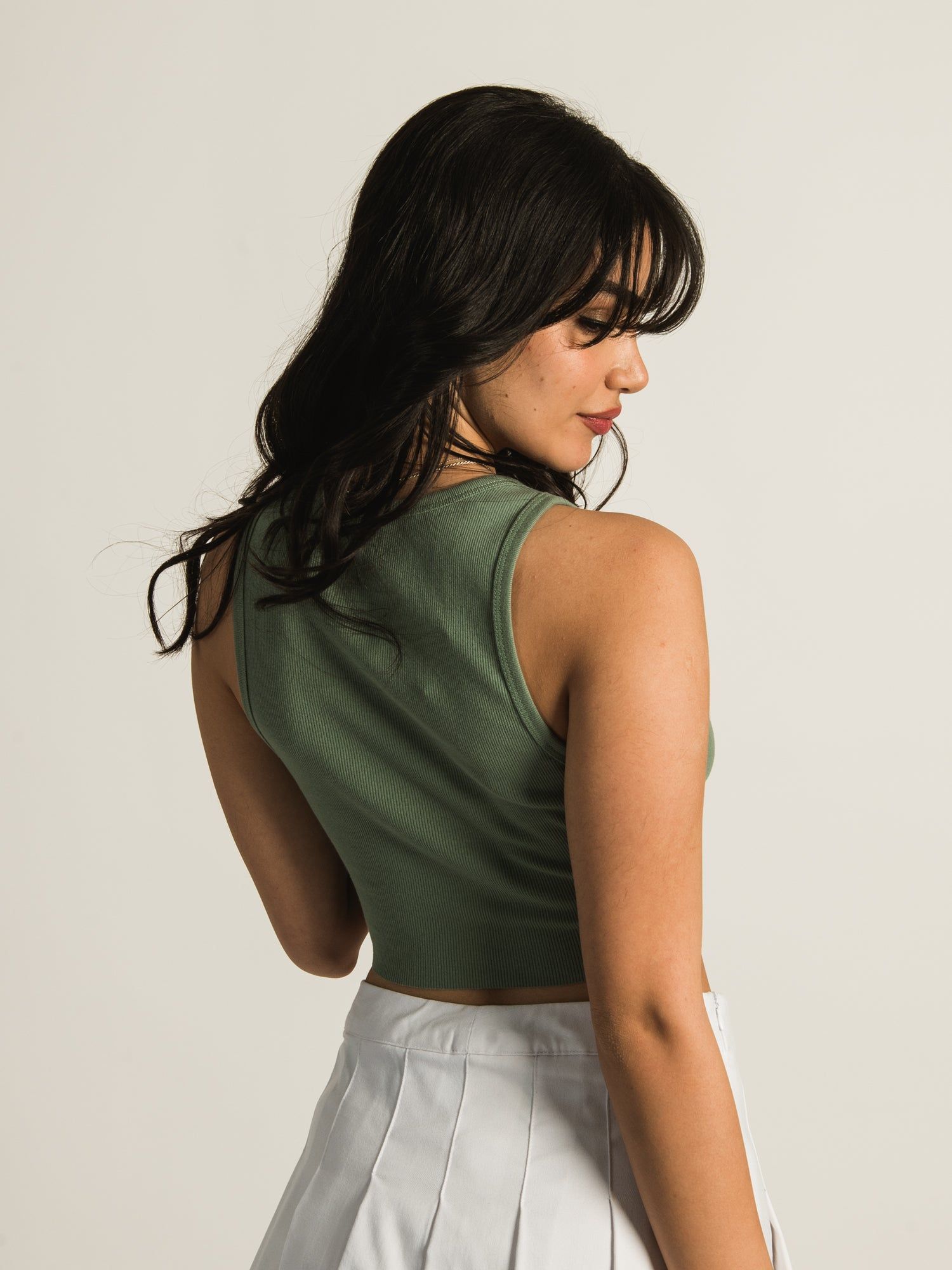 HARLOW HIGH NECK SOLID TANK TOP sold by Harlow product image thumbnail 4