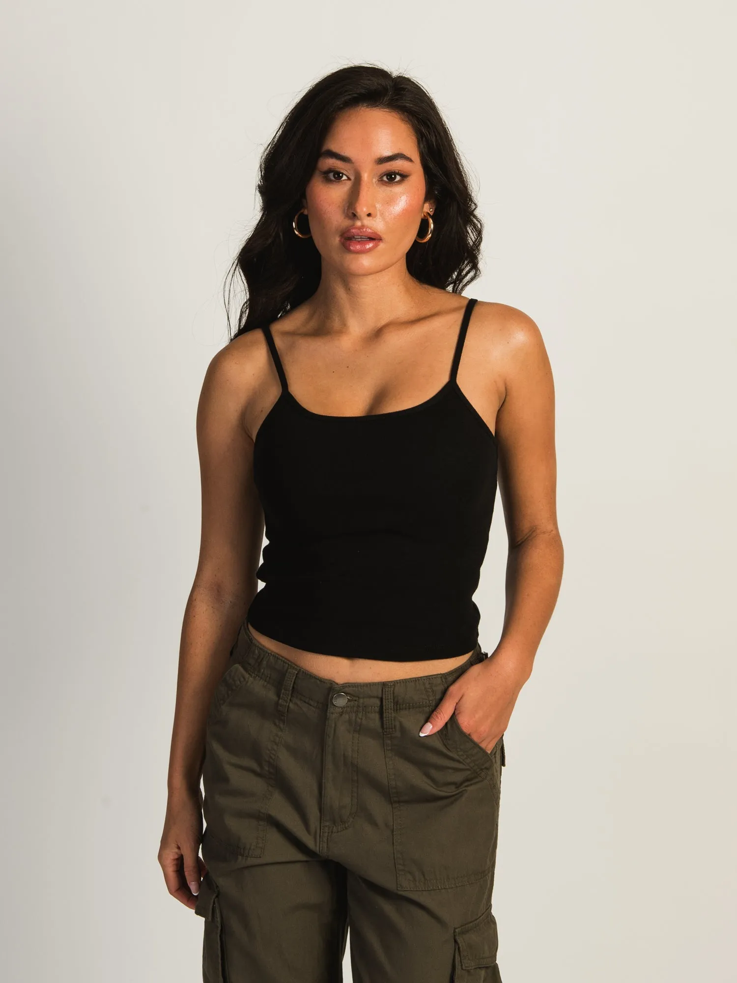 HARLOW SABRINA TANK - BLACK sold by Harlow