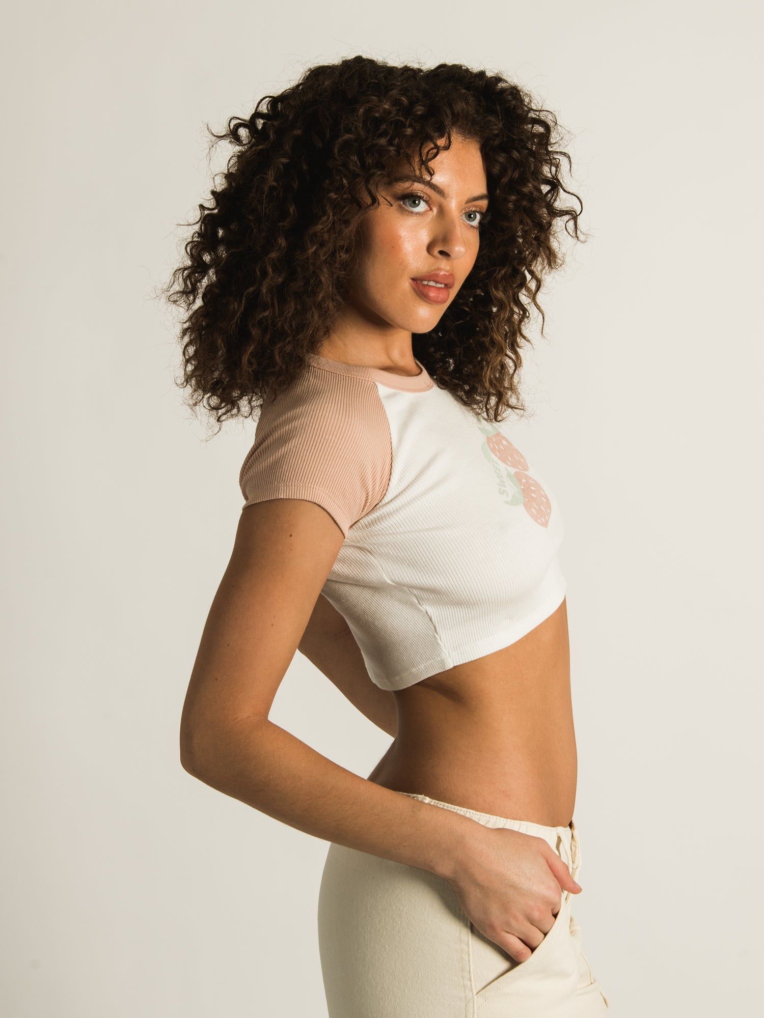 HARLOW COLOURBLOCK PRINT RAGLAN TEE sold by Harlow product image thumbnail 2