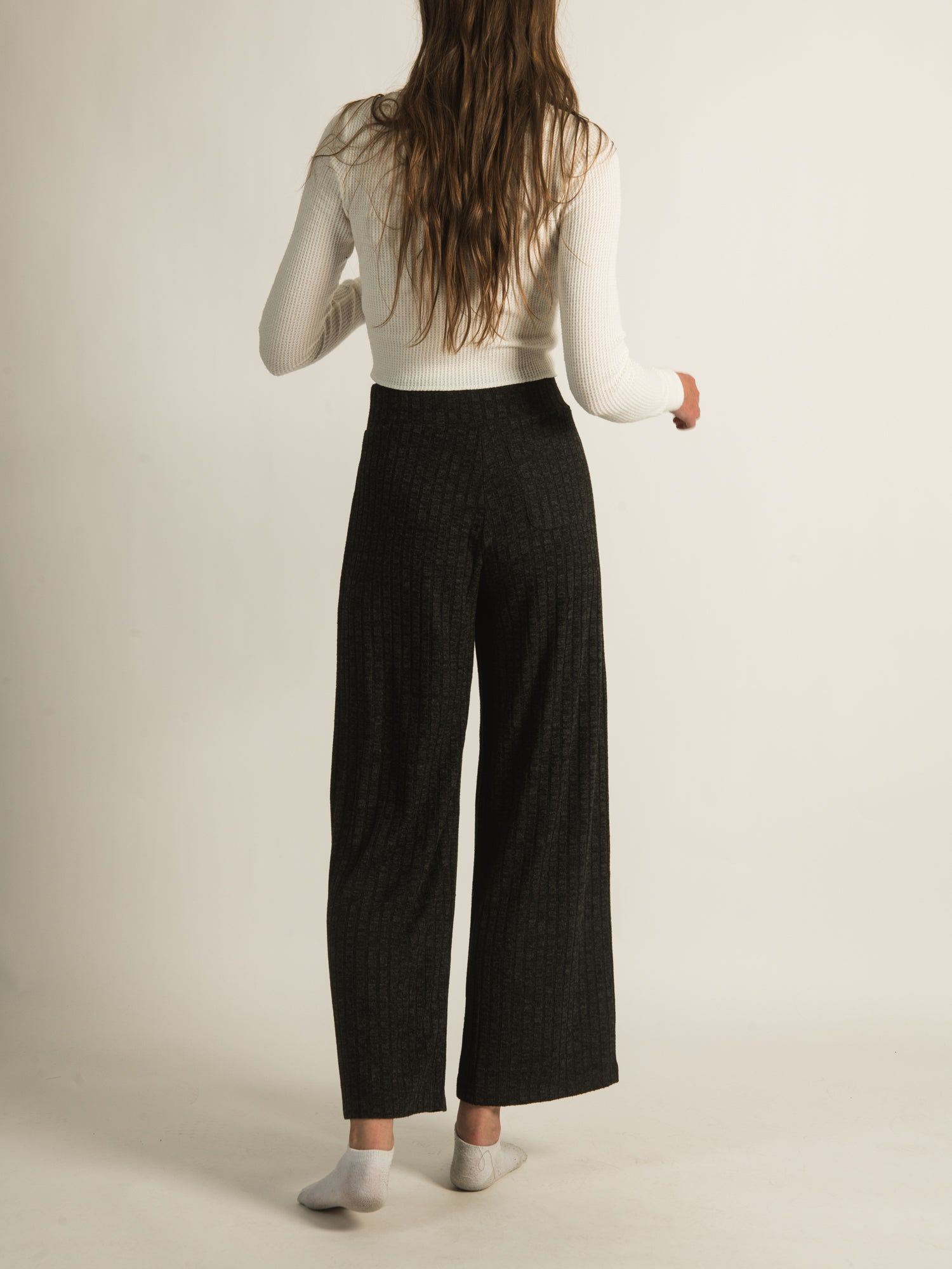 HARLOW RIBBED WIDE LEG PANTS sold by Harlow product image thumbnail 4
