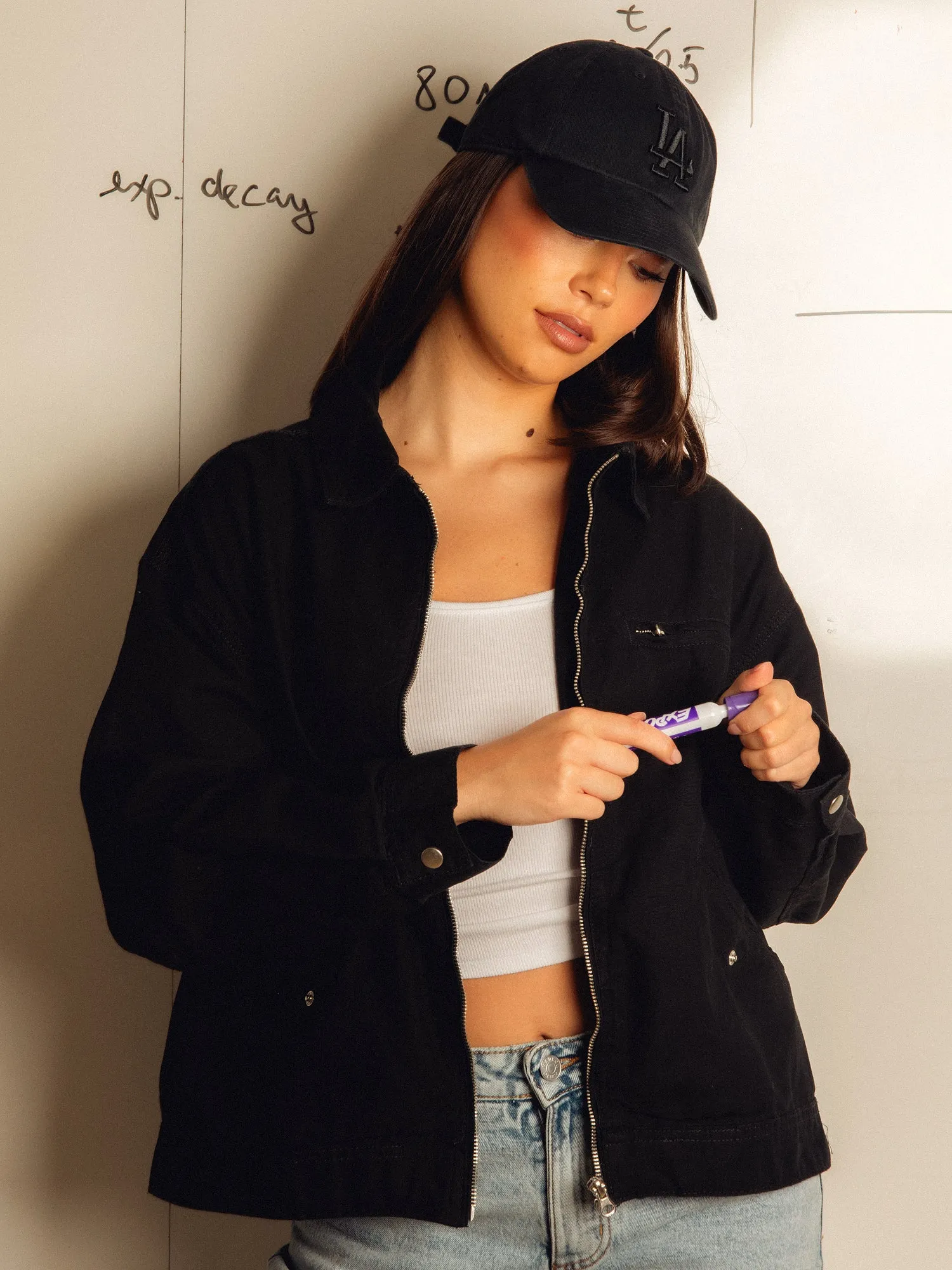 HARLOW RUE JACKET - BLACK sold by Harlow