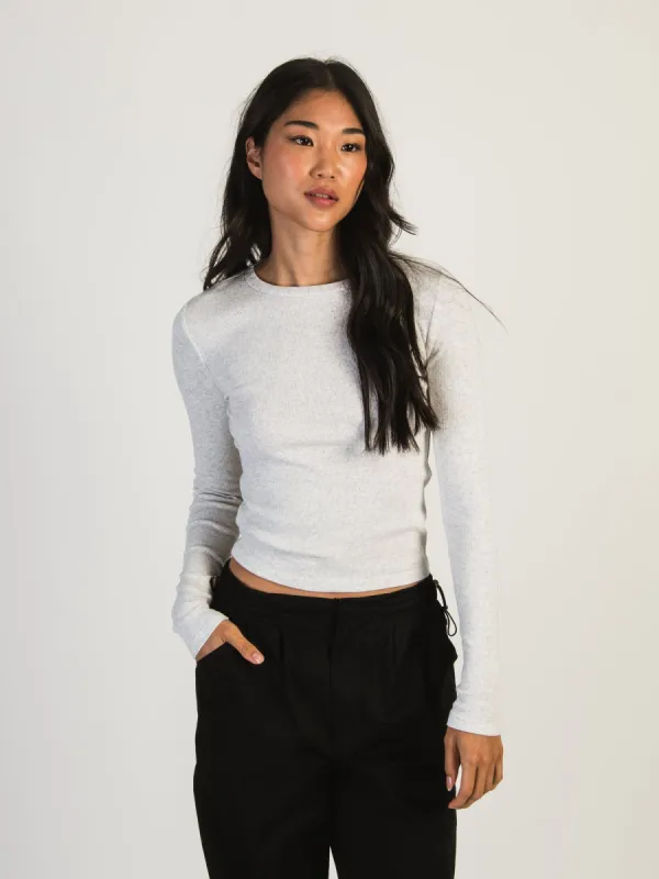 HARLOW RIVER MELANGE RIBBED LONG SLEEVE sold by Harlow