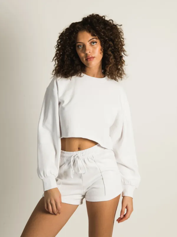 HARLOW GISELLE CROPPED CREW sold by Harlow