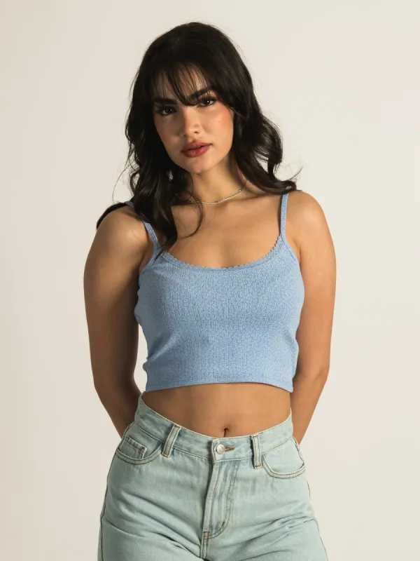 HARLOW KIKI POINTELLE DITSY TANK TOP sold by Harlow