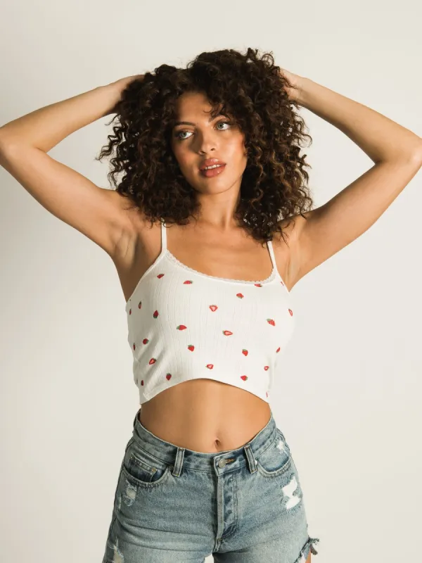 HARLOW KIKI POINTELLE DITSY TANK TOP sold by Harlow