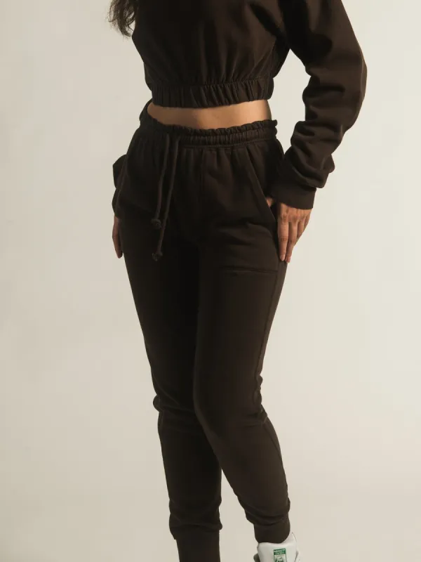 HARLOW HIGH RISE FLEECE JOGGER sold by Harlow