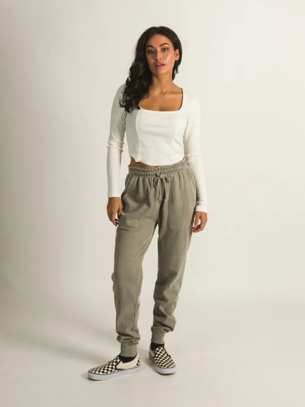 HARLOW HIGH RISE FLEECE JOGGER sold by Harlow