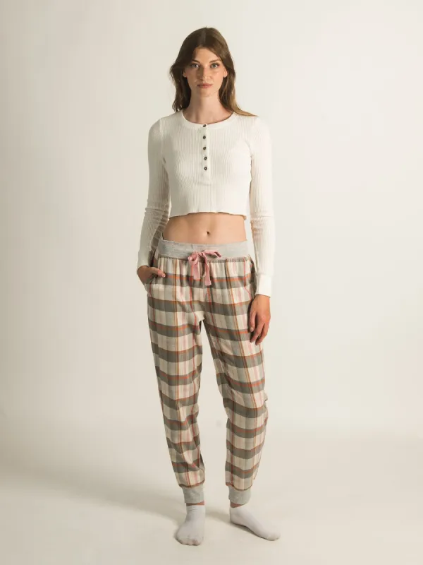 HARLOW KYLIE FLANNEL PANTS made by Harlow