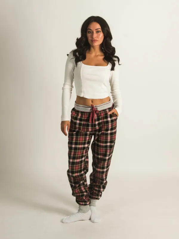 HARLOW KYLIE FLANNEL PANTS made by Harlow
