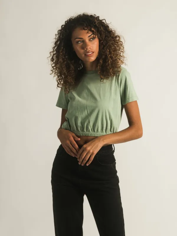 HARLOW MONICA ELASTIC TEE sold by Harlow