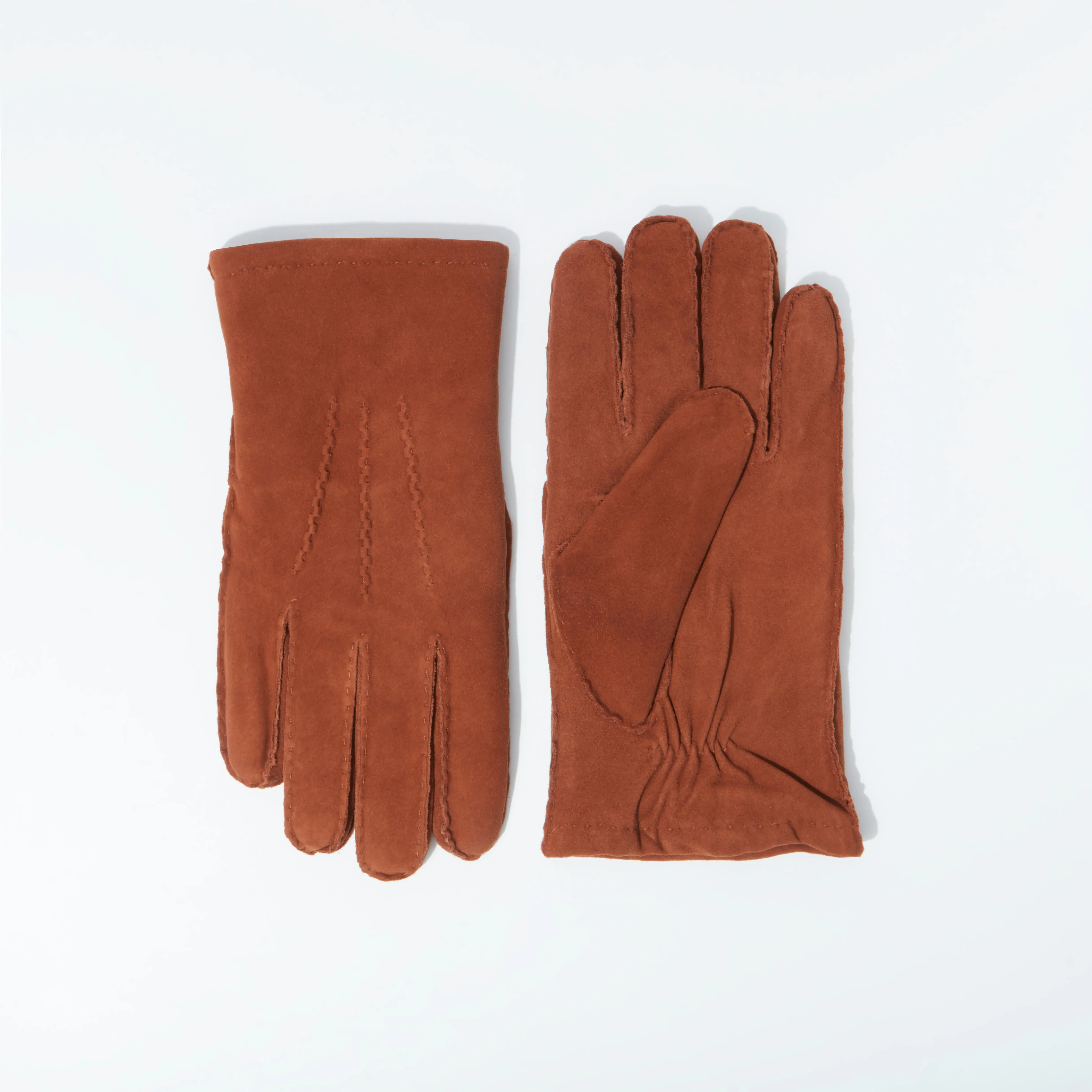 Gloves Lamb Suede Cognac sold by Harry's of London