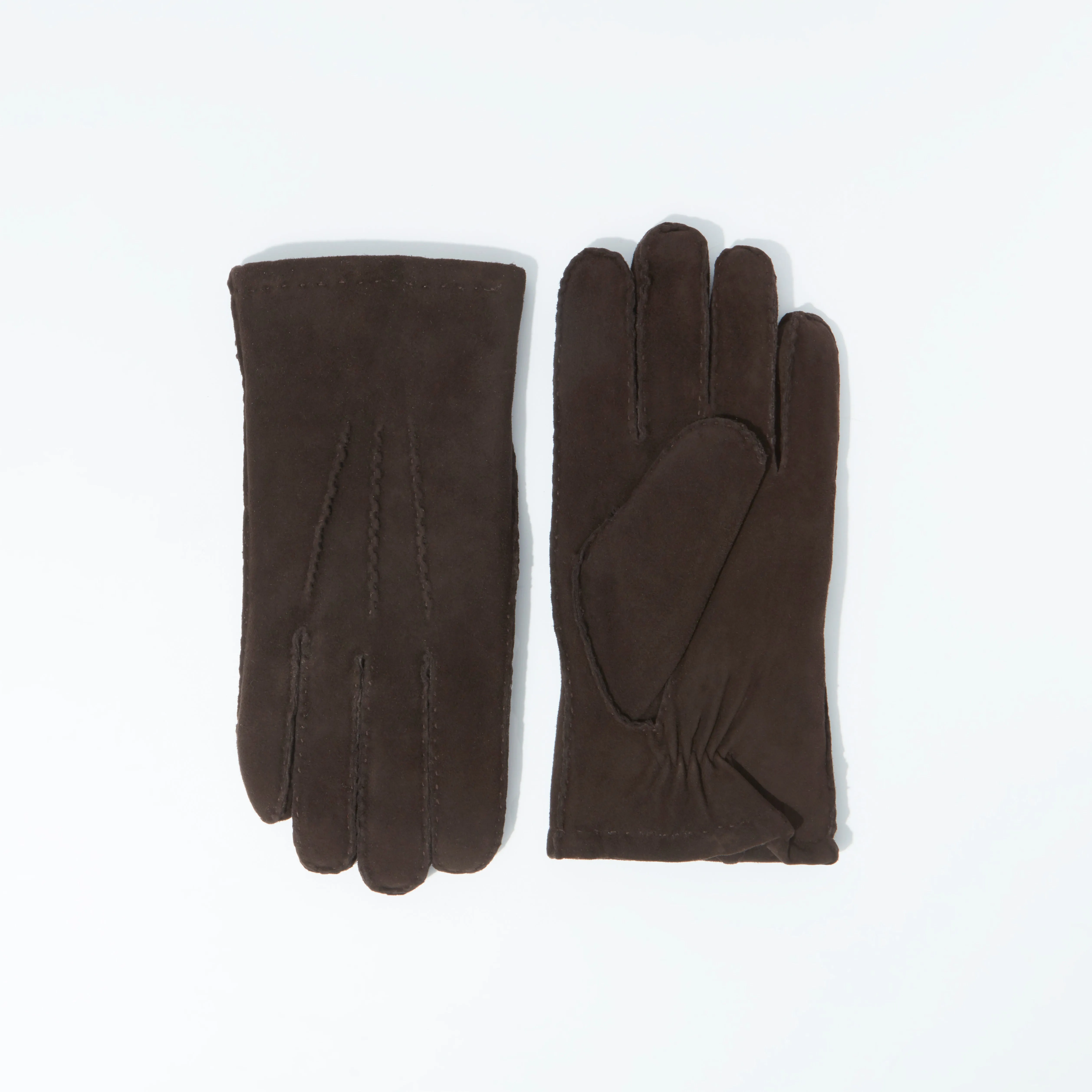 Gloves Lamb Suede Brown sold by Harry's of London