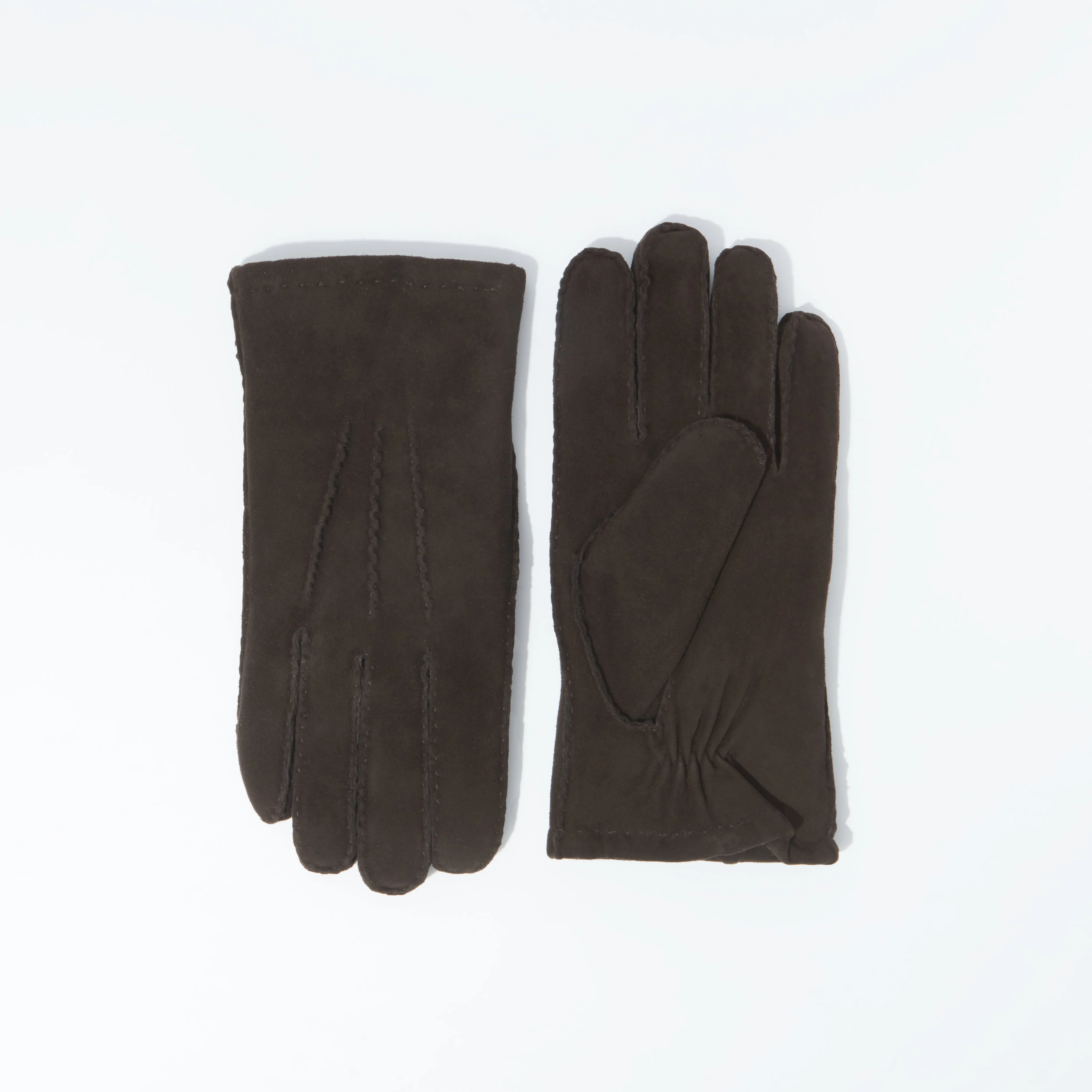 Gloves Lamb Suede Brown sold by Harry's of London product image thumbnail 2