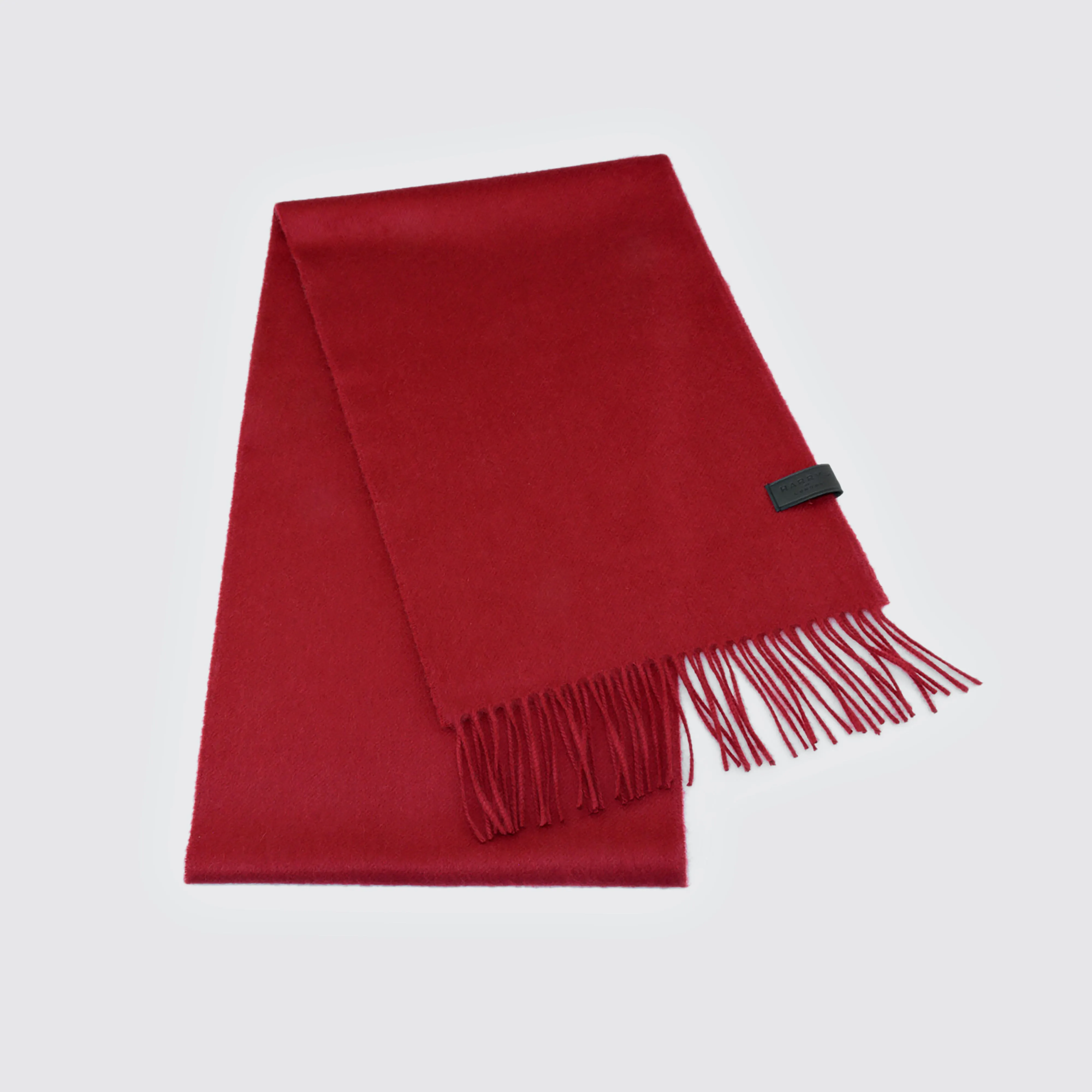 Woven Scarf 100% Cashmere Burgundy sold by Harry's of London