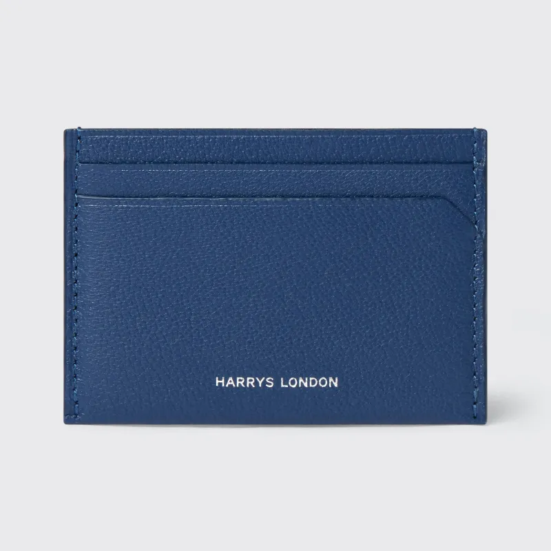 Credit Card holder Goatskin Navy made by Harry's of London