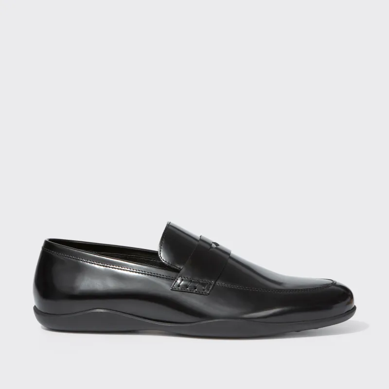 Downing G Gloss Satin Calf Black sold by Harry's of London
