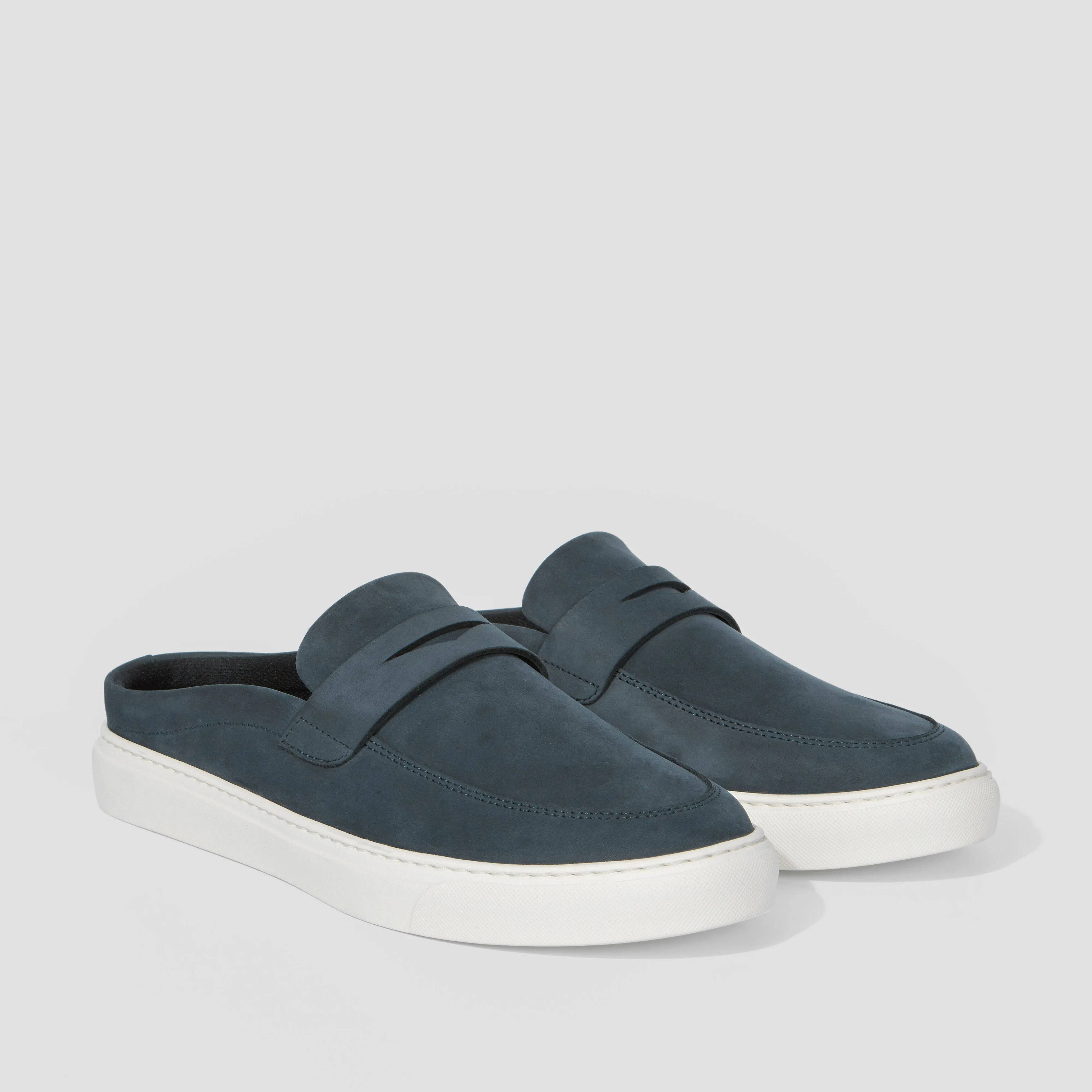 Oriel Nubuck Navy sold by Harry's of London product image thumbnail 2