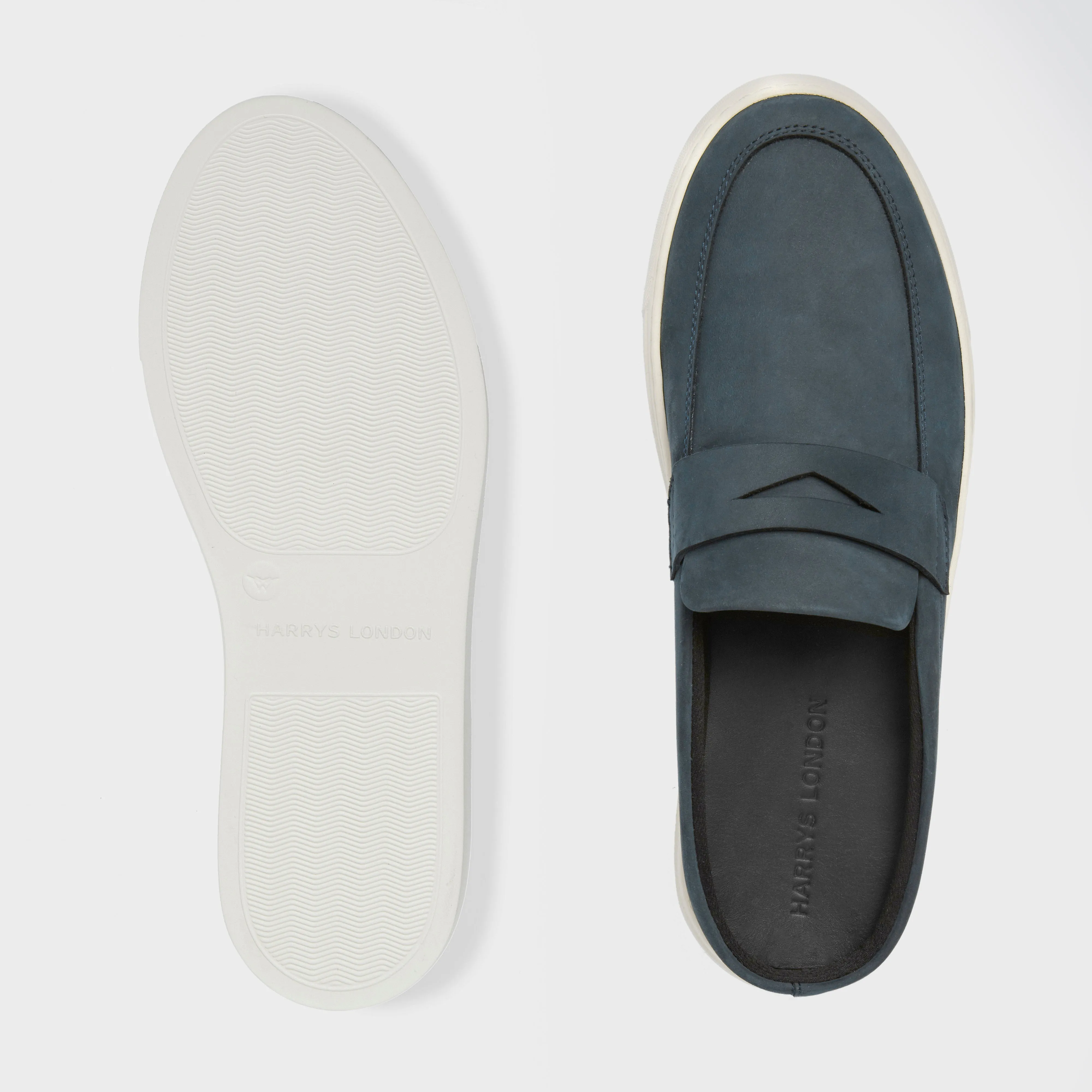 Oriel Nubuck Navy sold by Harry's of London product image thumbnail 4