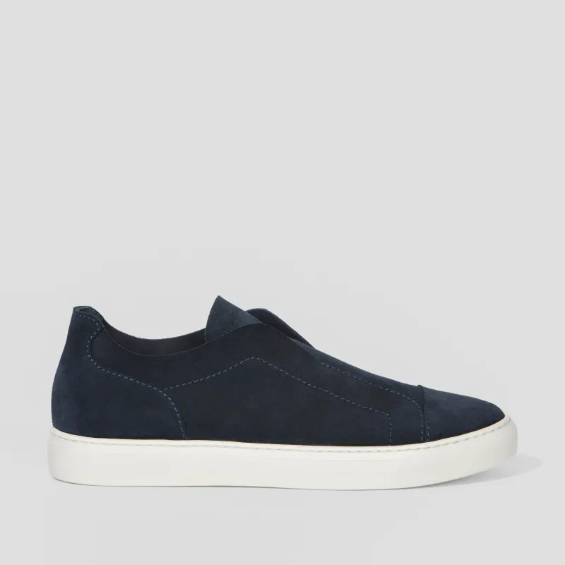 Aaron U Janus Calf Dark Navy sold by Harry's of London