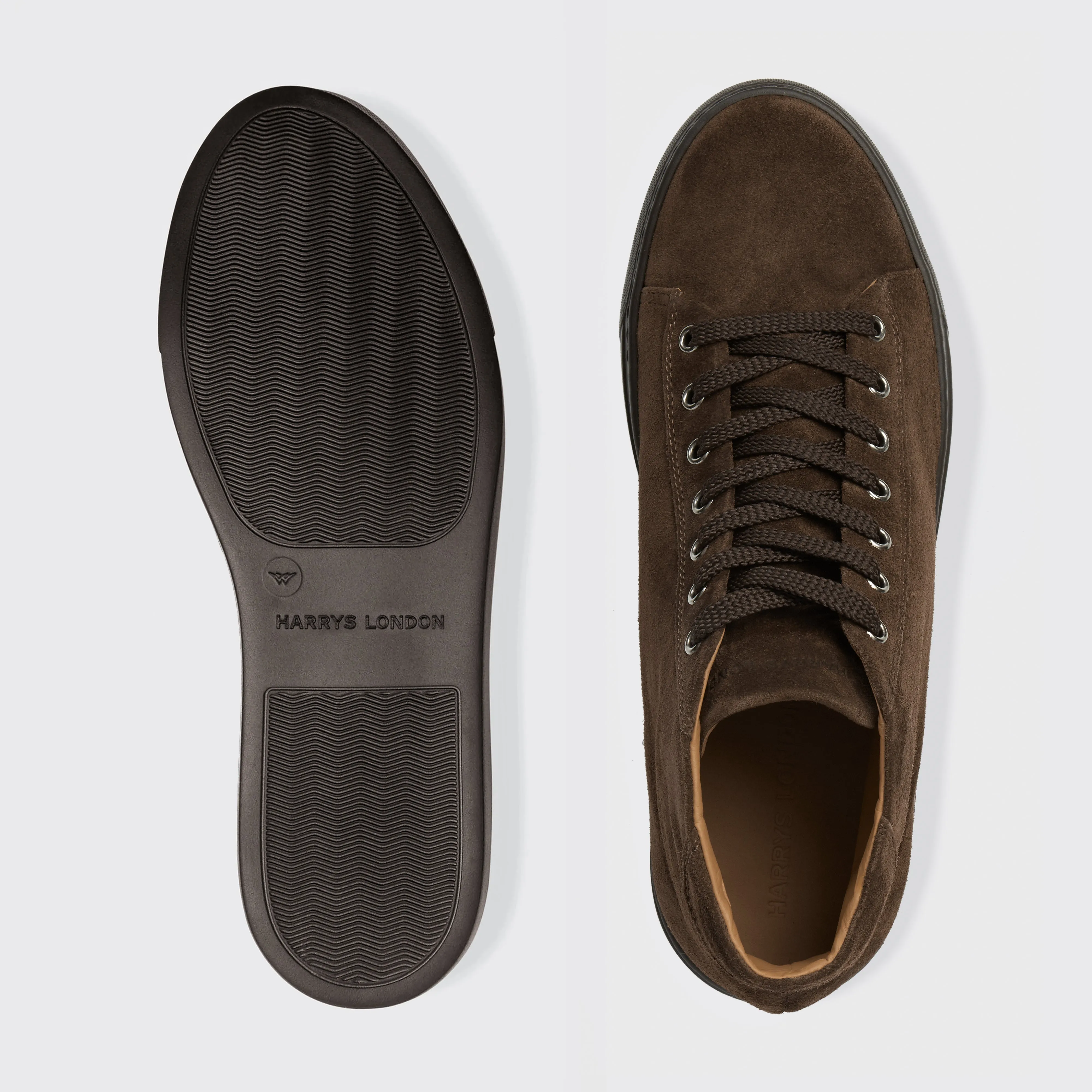 Thomas P High Velvet Suede Dark Brown sold by Harry's of London product image thumbnail 4