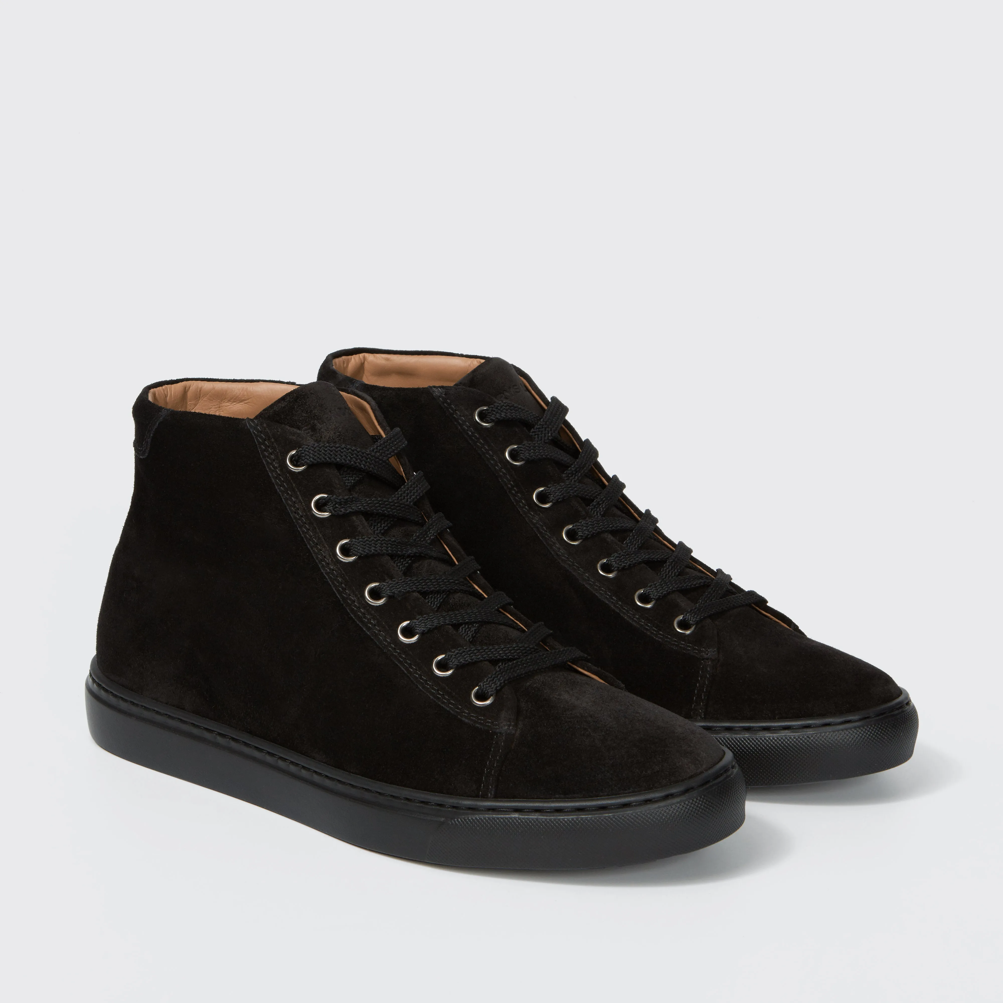 Thomas P High Velvet Suede Black sold by Harry's of London product image thumbnail 2