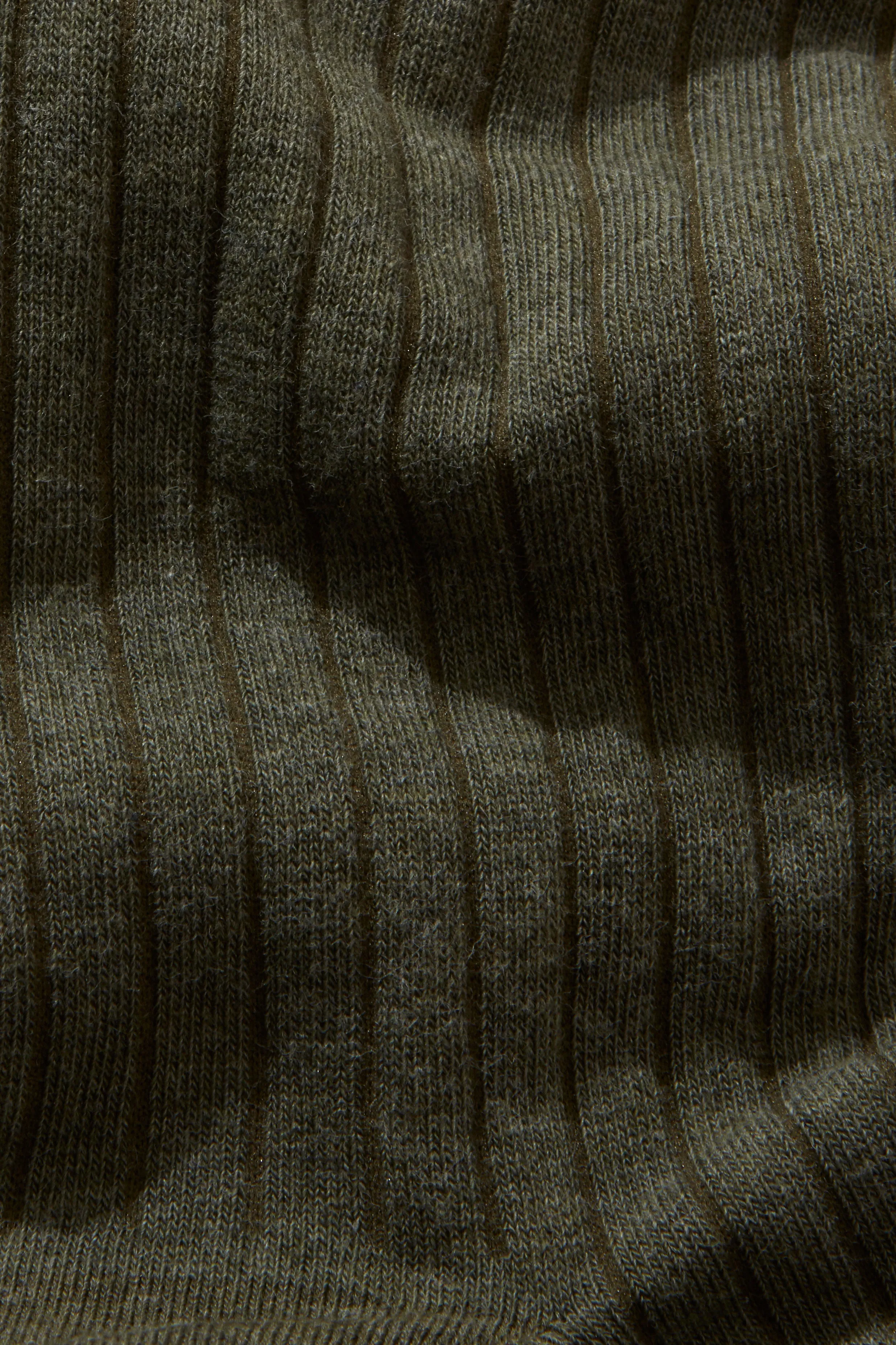 Ribbed Sock Cotton Olive sold by Harry's of London product image thumbnail 2