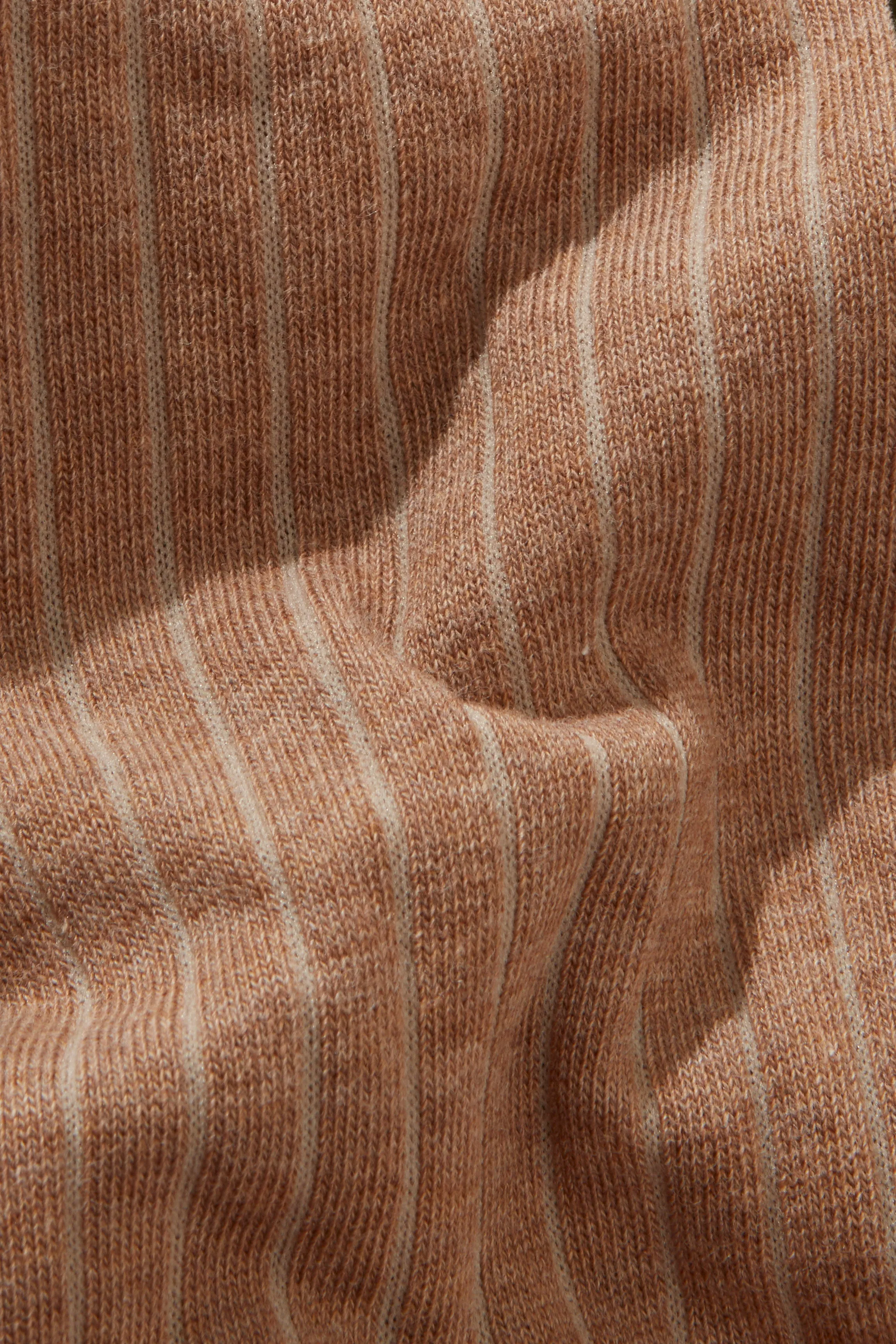 Ribbed Sock Cotton Light Brown sold by Harry's of London product image thumbnail 2