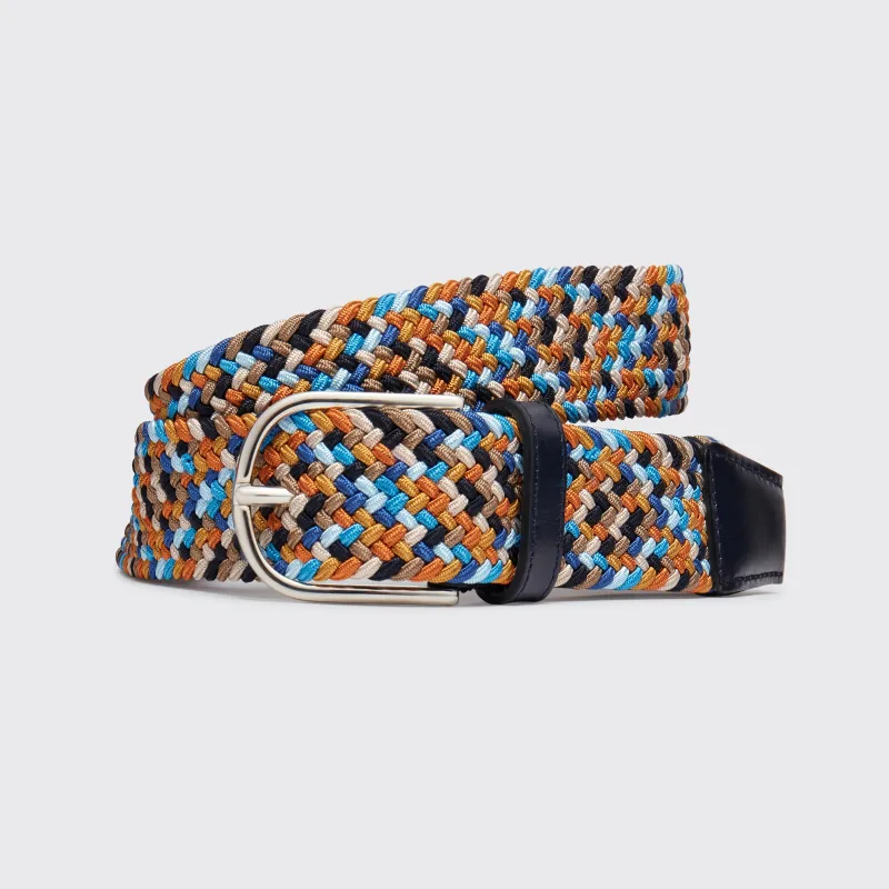 Woven Belt Rayon Multi 35mm sold by Harry's of London