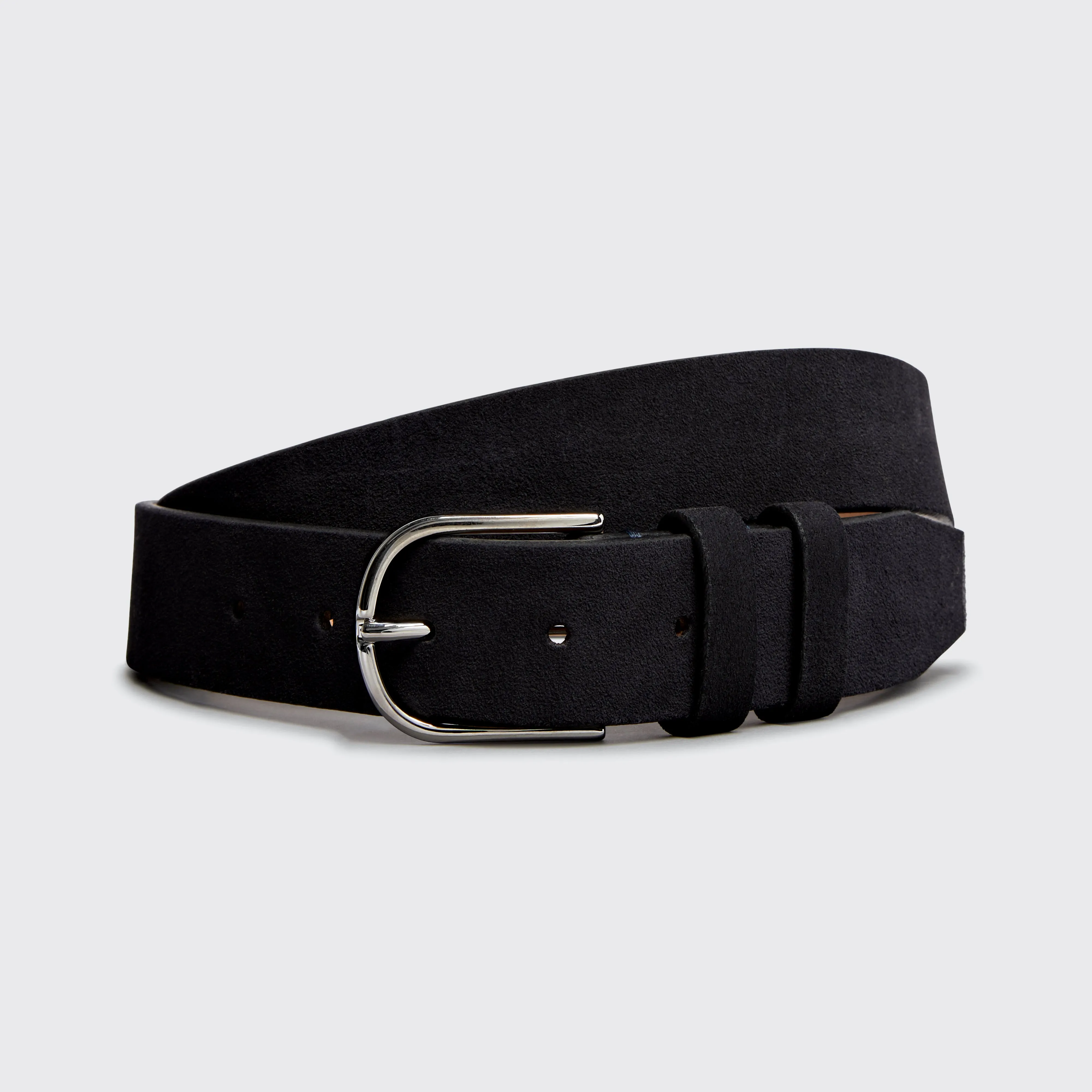 Classic Belt Midnight Suede 35mm sold by Harry's of London