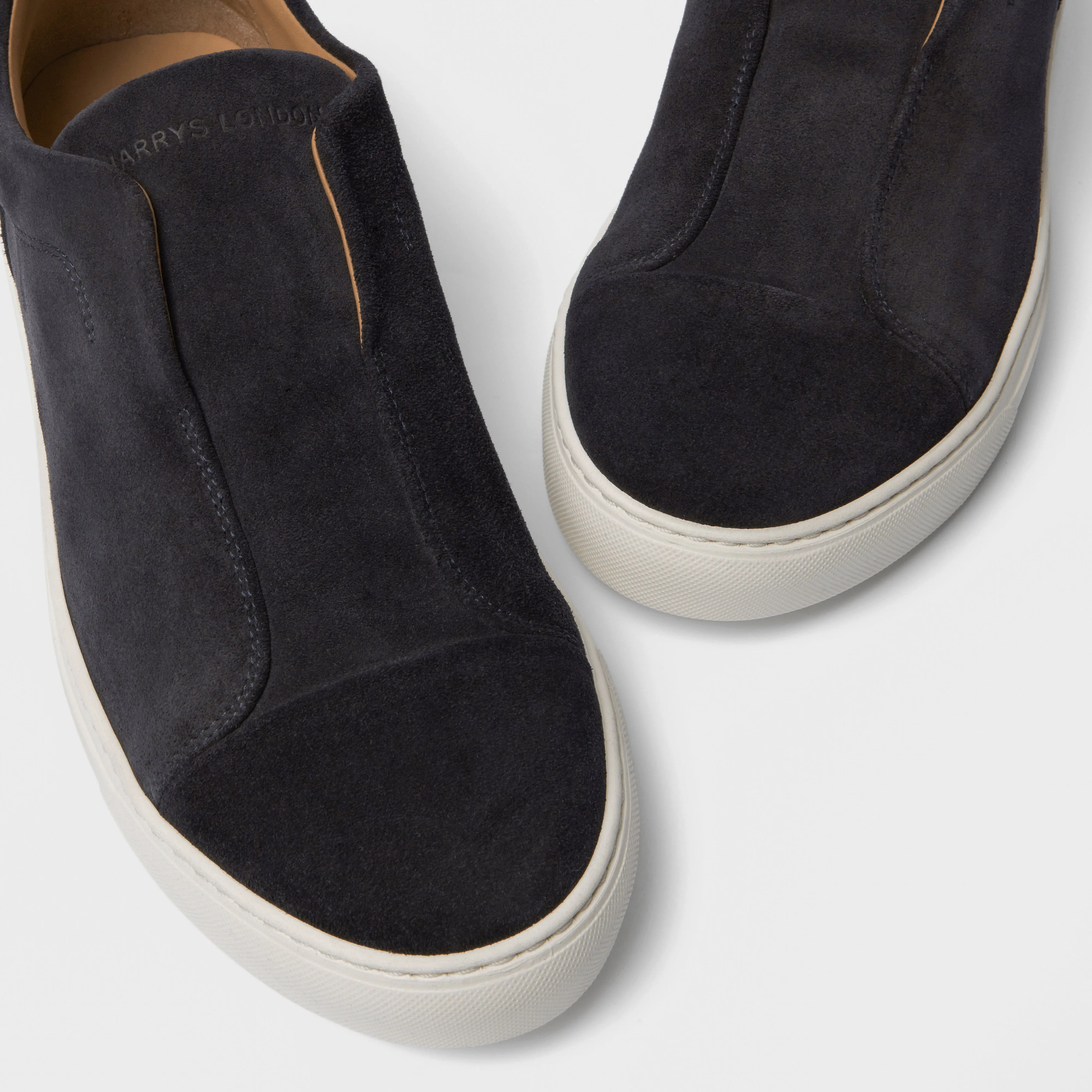 Aaron Suede Dark Navy sold by Harry's of London product image thumbnail 4