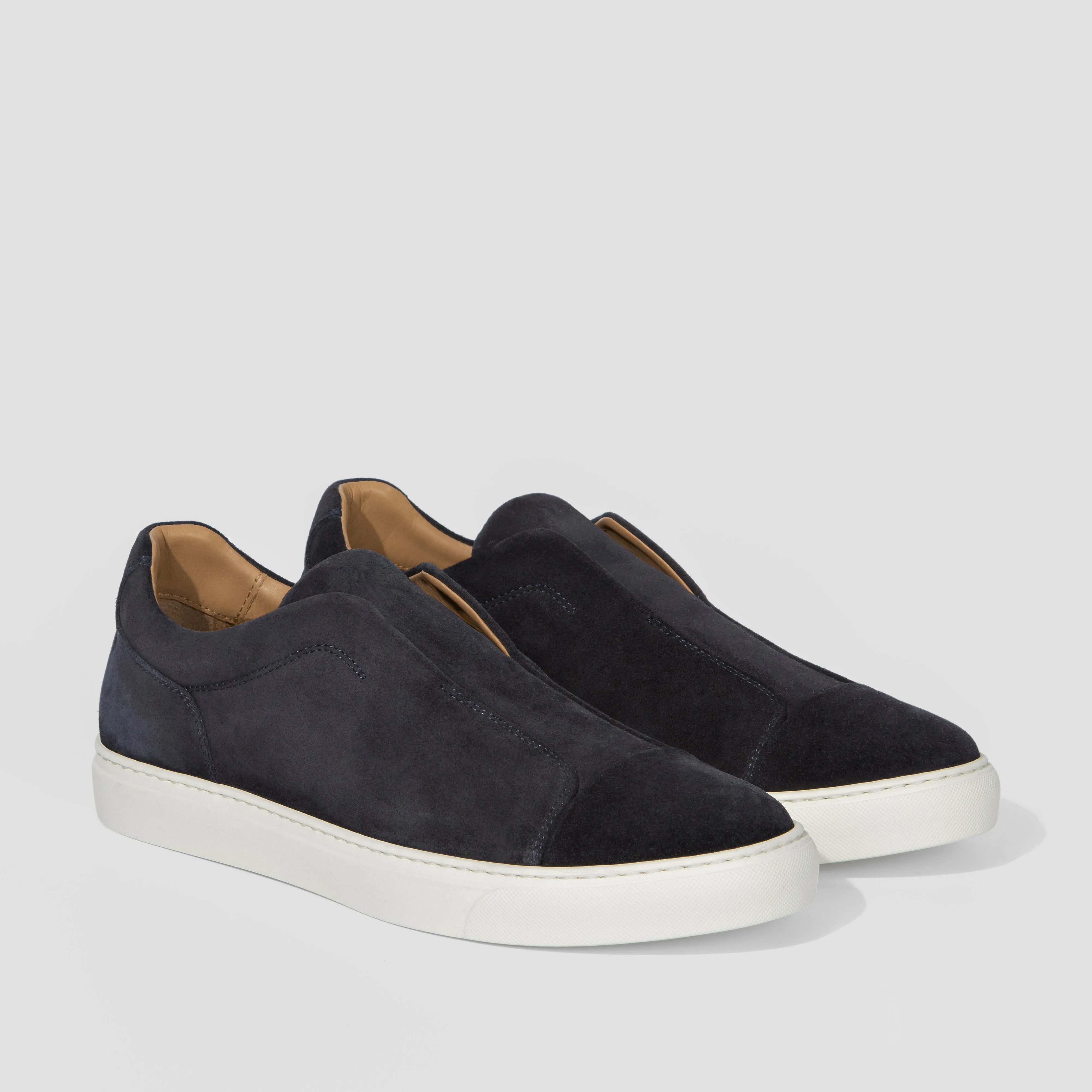 Aaron Suede Dark Navy sold by Harry's of London product image thumbnail 3