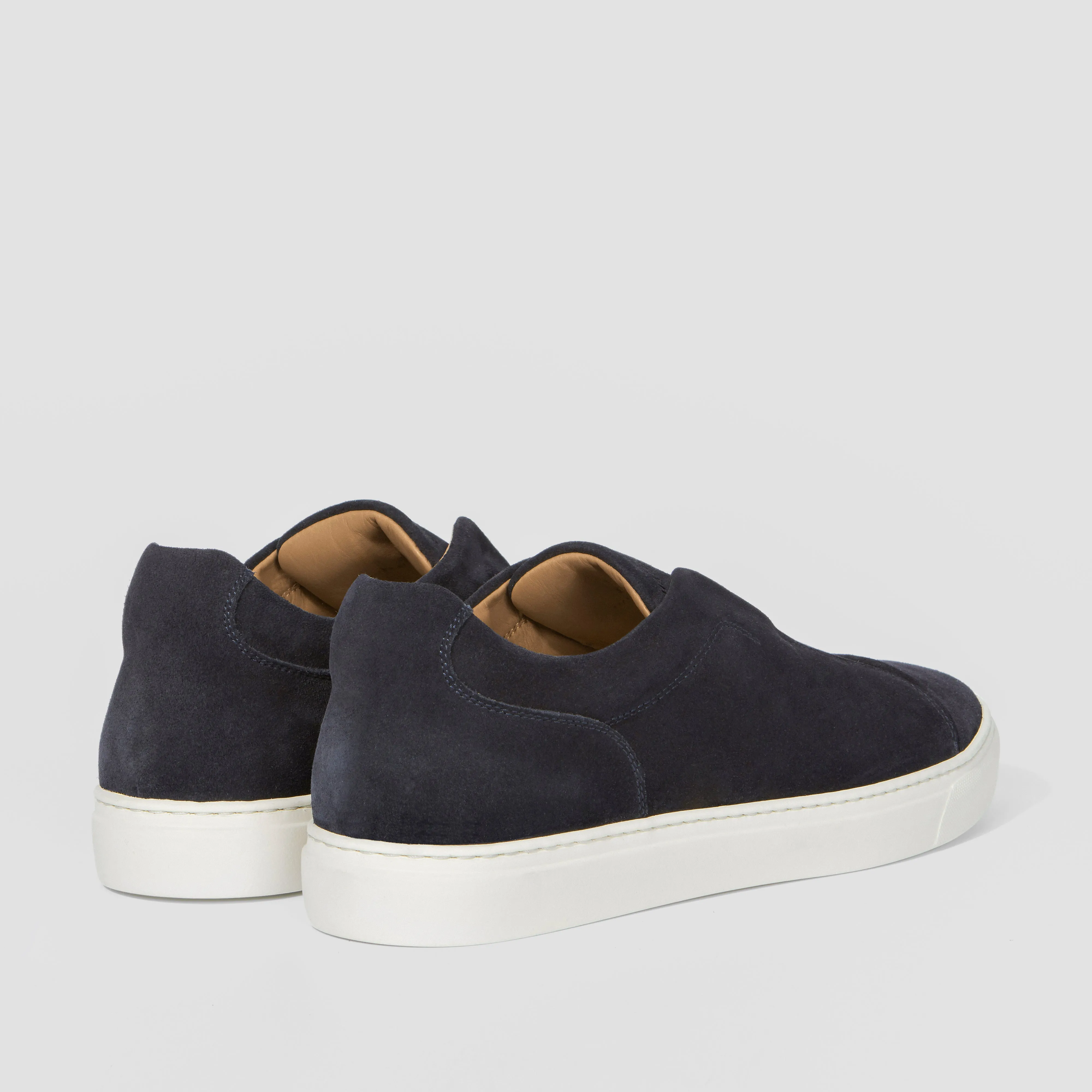 Aaron Suede Dark Navy sold by Harry's of London product image thumbnail 2