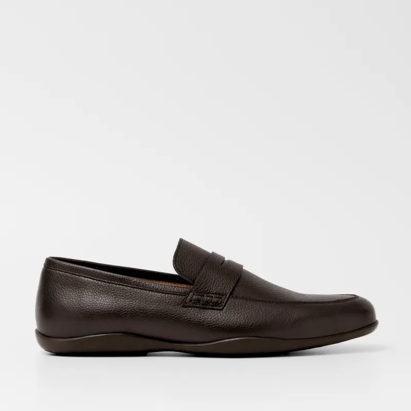 Downing G Soft Milled Calf Dark Brown sold by Harry's of London